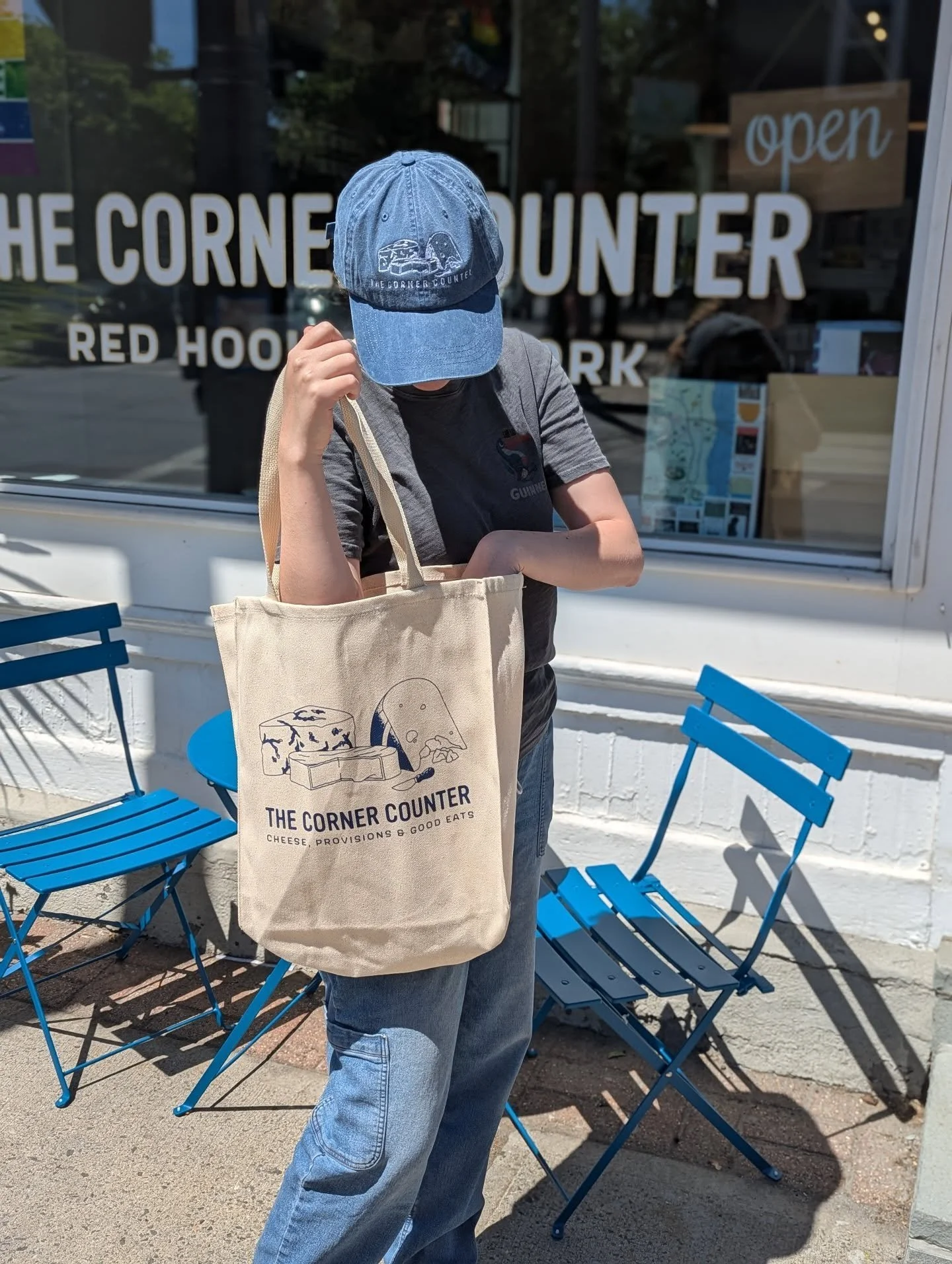 Check out our new merch! Corner Counter caps &amp; grocery totes from @minutemanpress.redhook