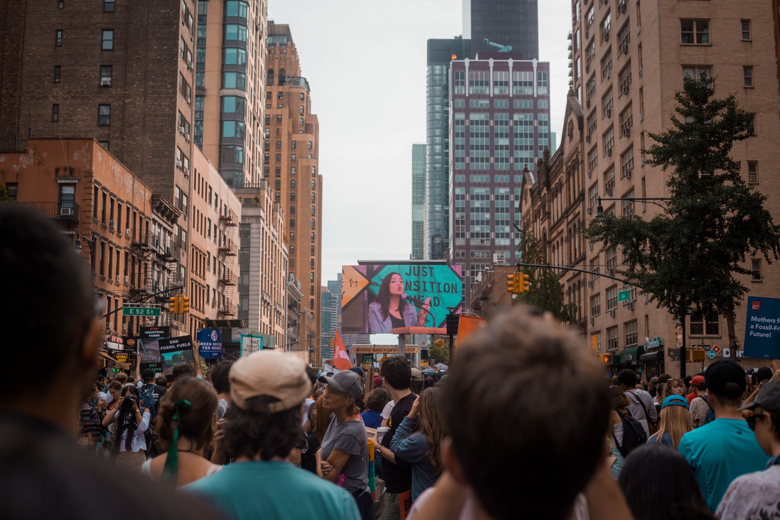  The march concluded with speeches by a handful of speakers, including Alexandria Ocasio-Cortez. 
