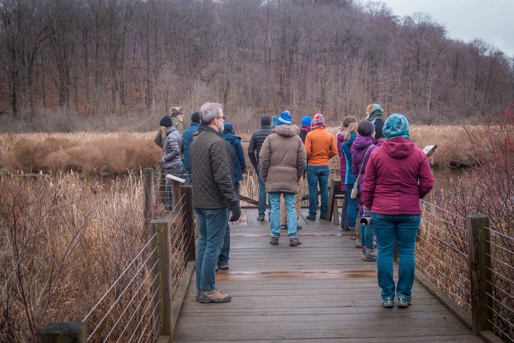  The PCC cohort takes a tour of a fen, a type of wetland. 