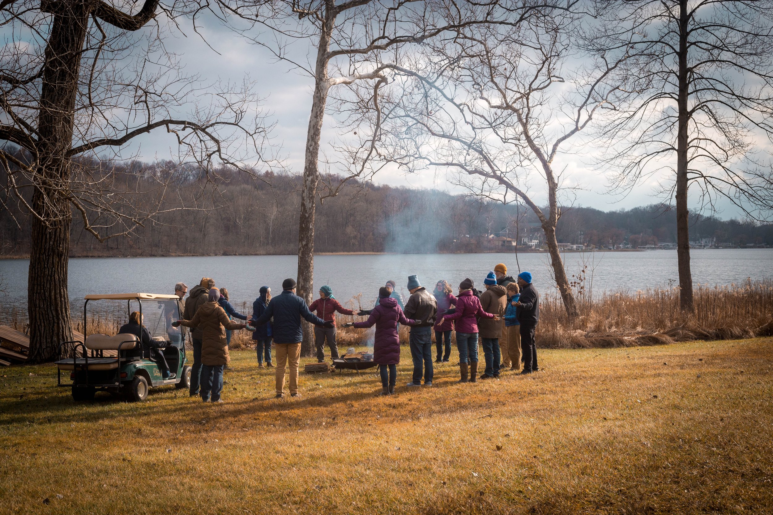  The PCC cohort gathered for worship on the lakeside. 