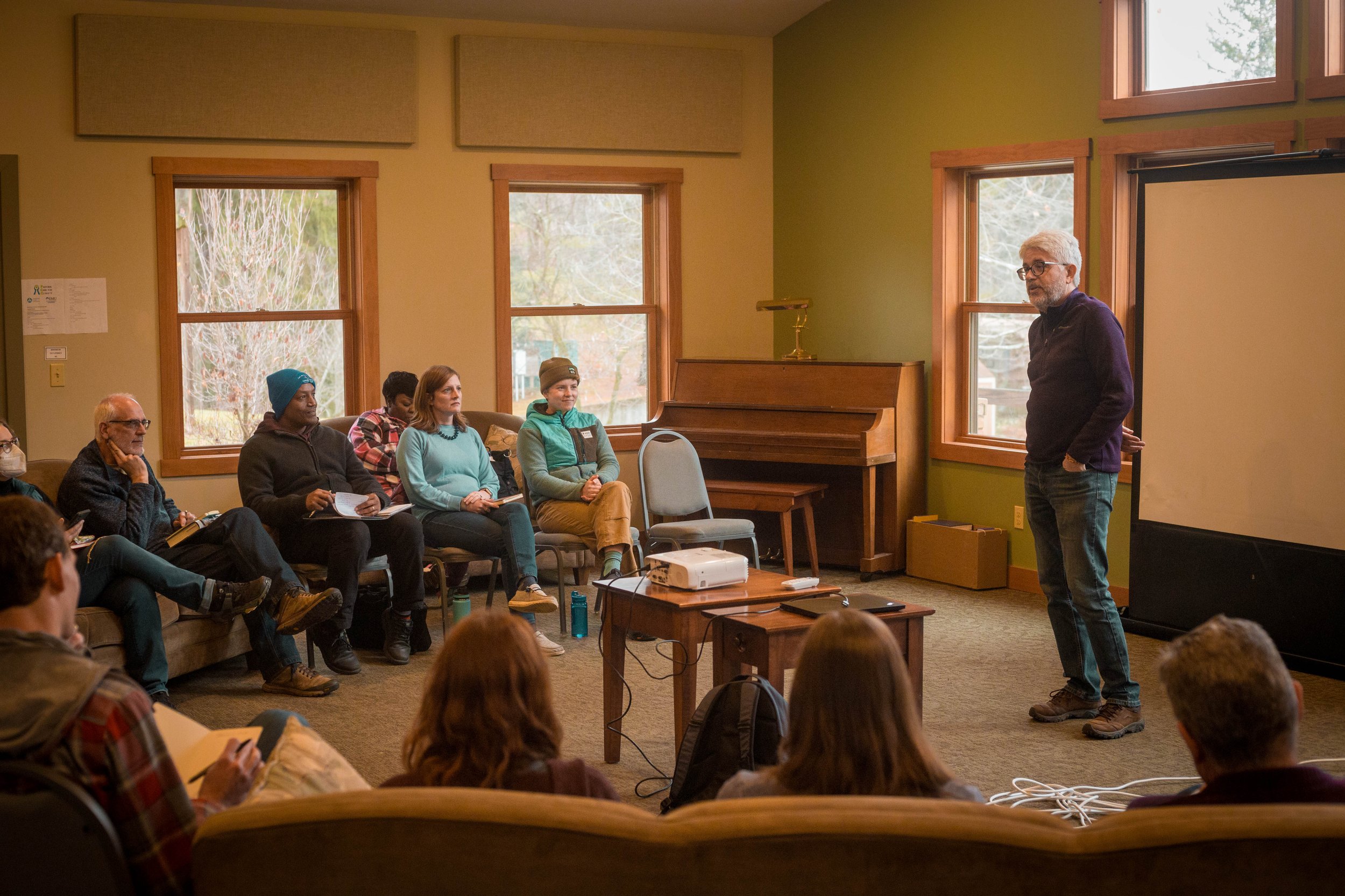  Douglas Day Kaufman, ACC executive director, led an opening conversation to the retreat. 