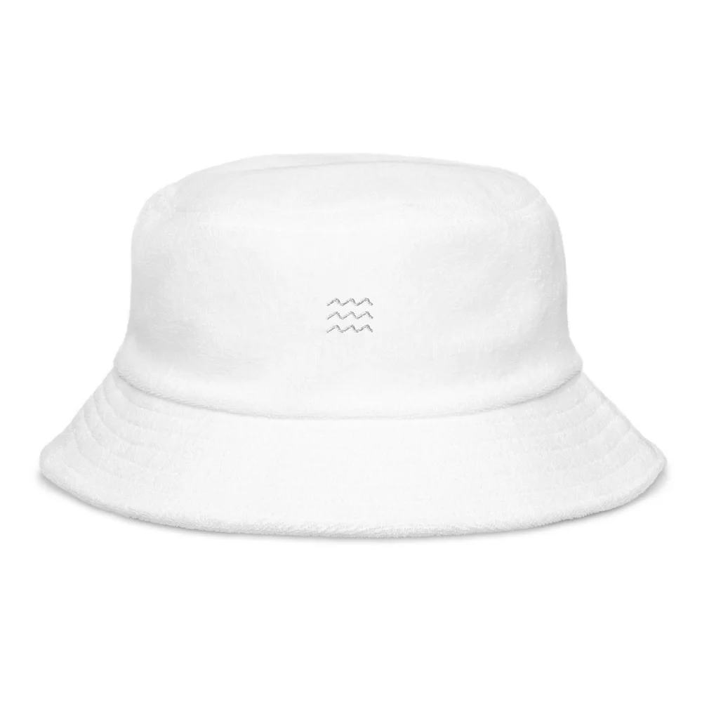 New! Wyeth terry cloth bucket hat Unstructured terry cloth bucket hat — MINNOWS main image 4