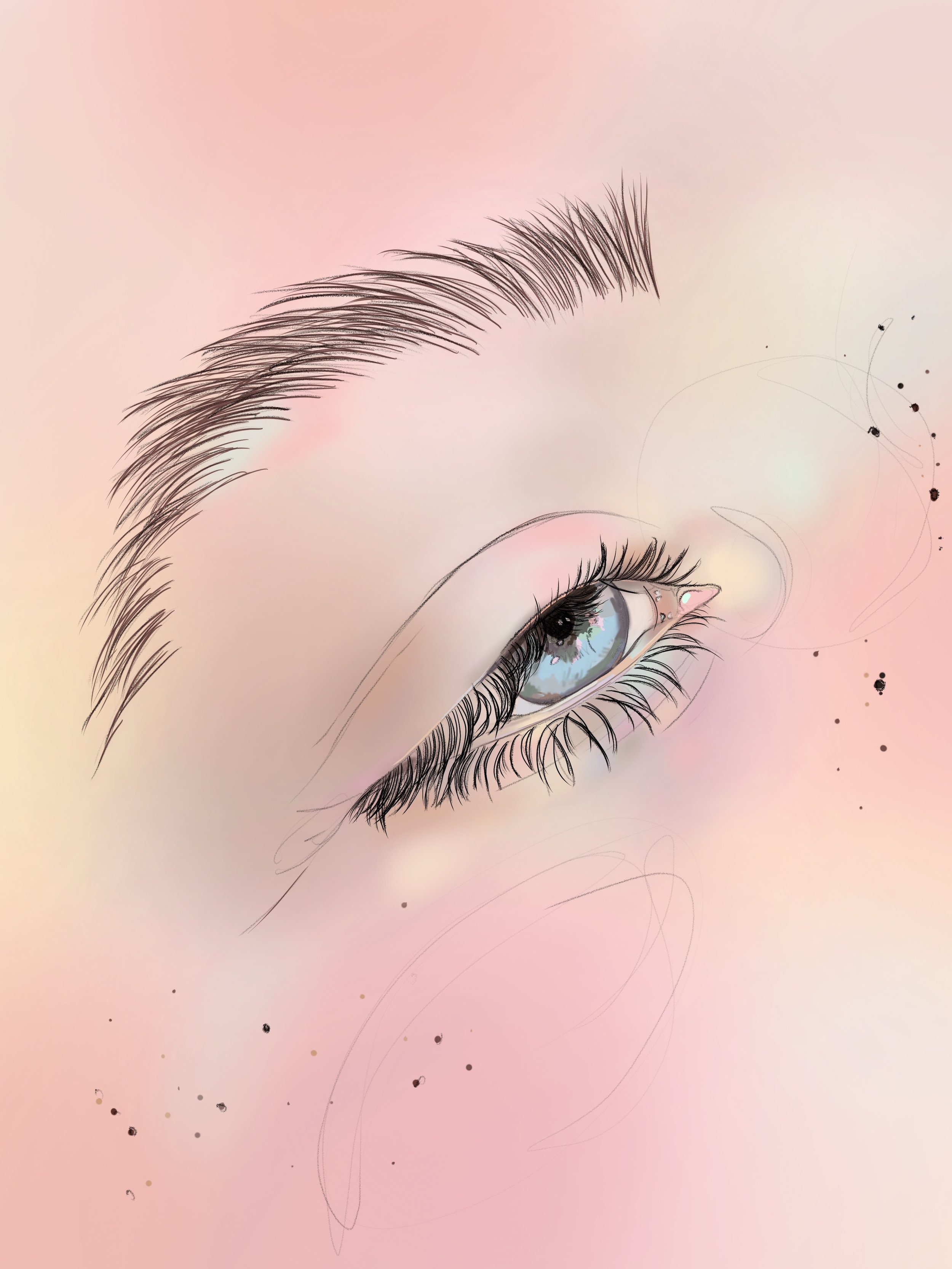 Eye Chart, Digital Drawing, April 2022 