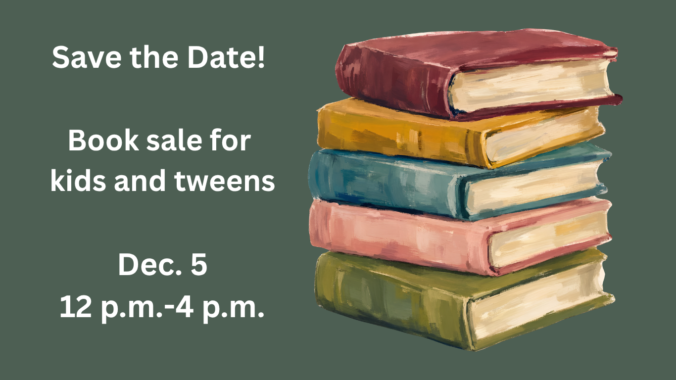 December kids’ and tweens’ book sale scheduled