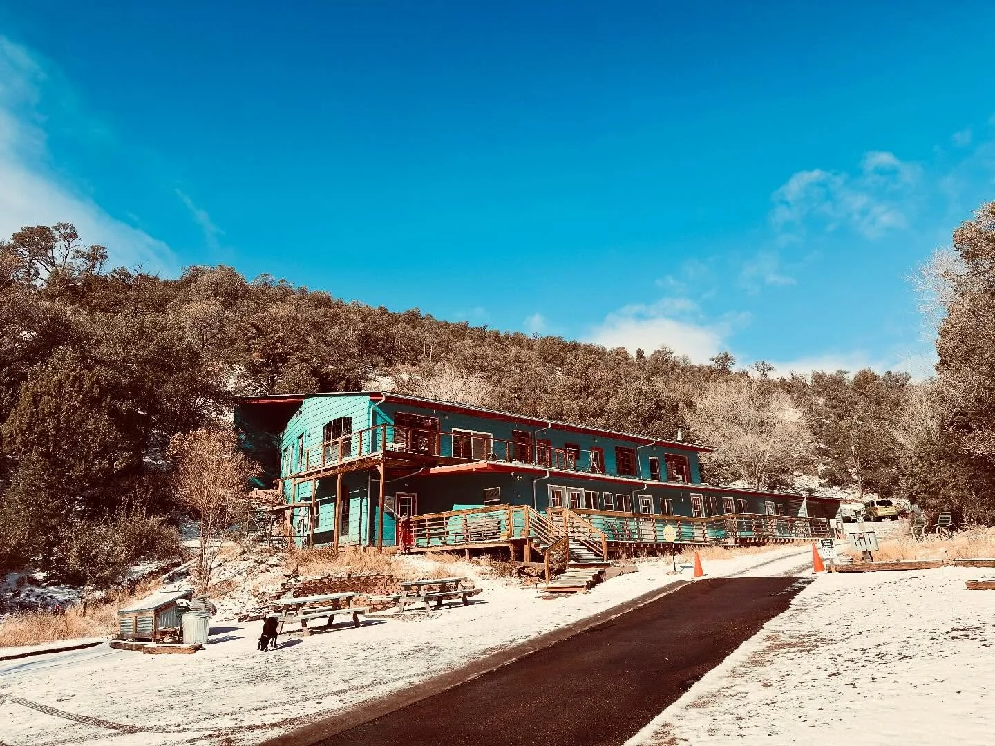 First itty bitty snow!❄️🙂 #cloudcrofthostel