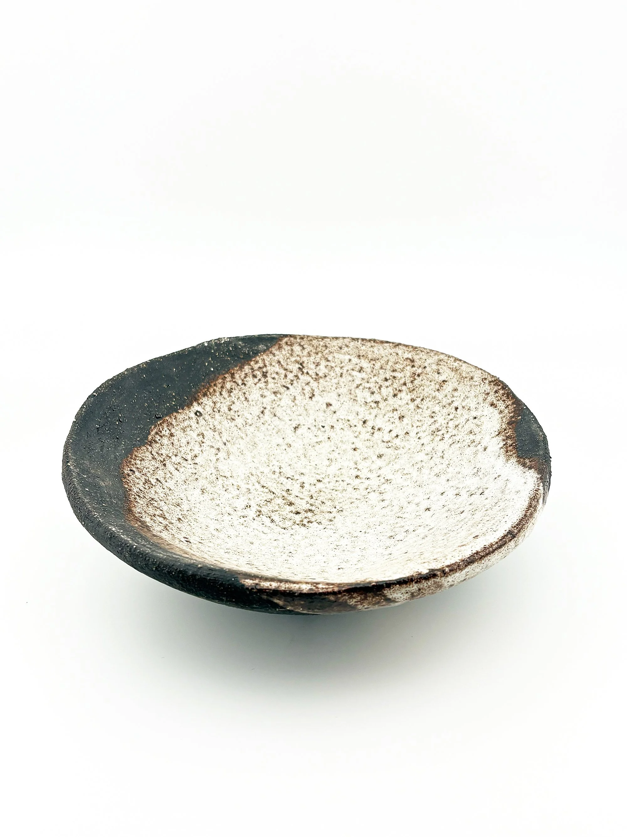 Teller Raw weiss-braun 2