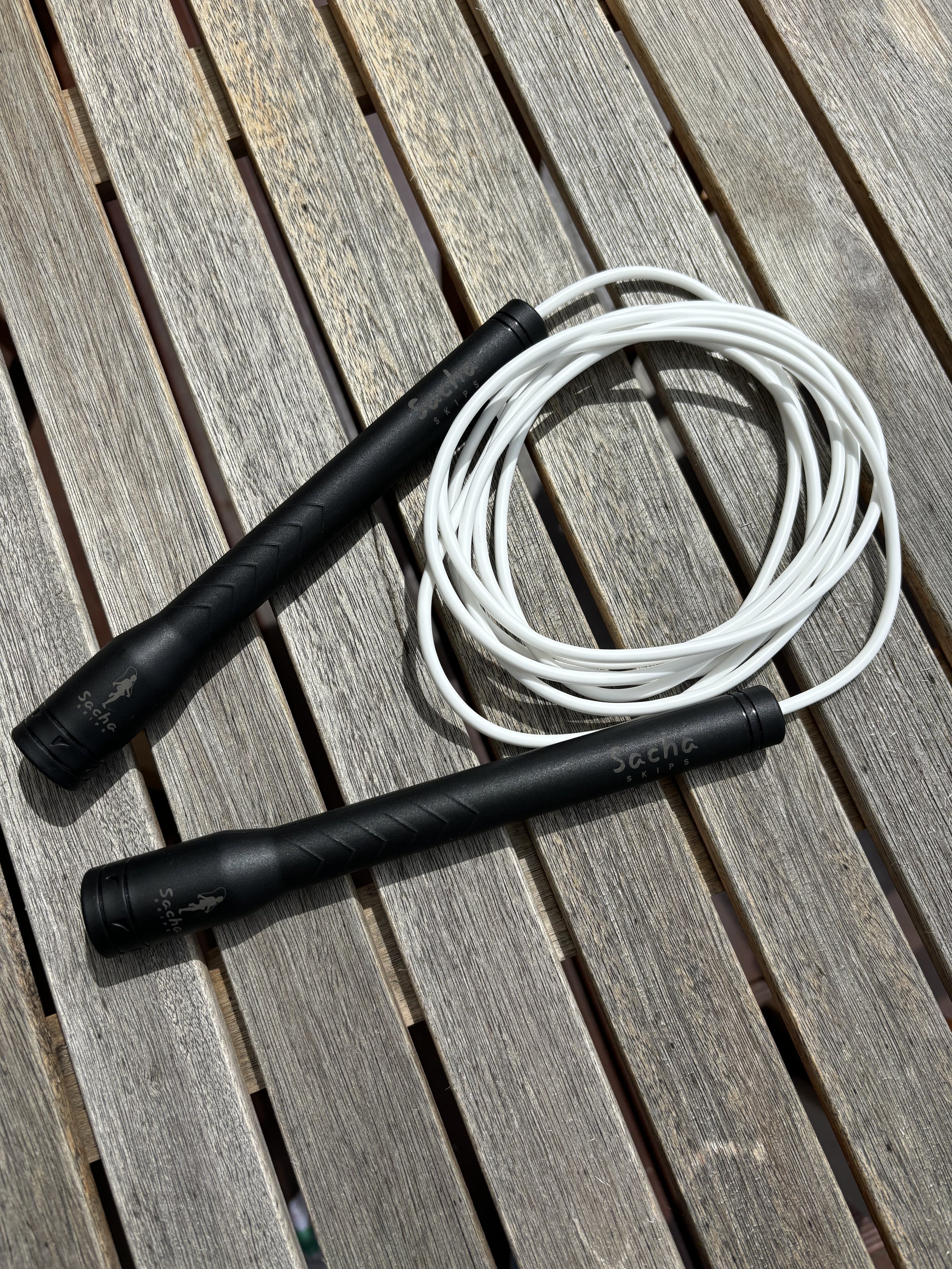 PVC skipping rope - Black handles