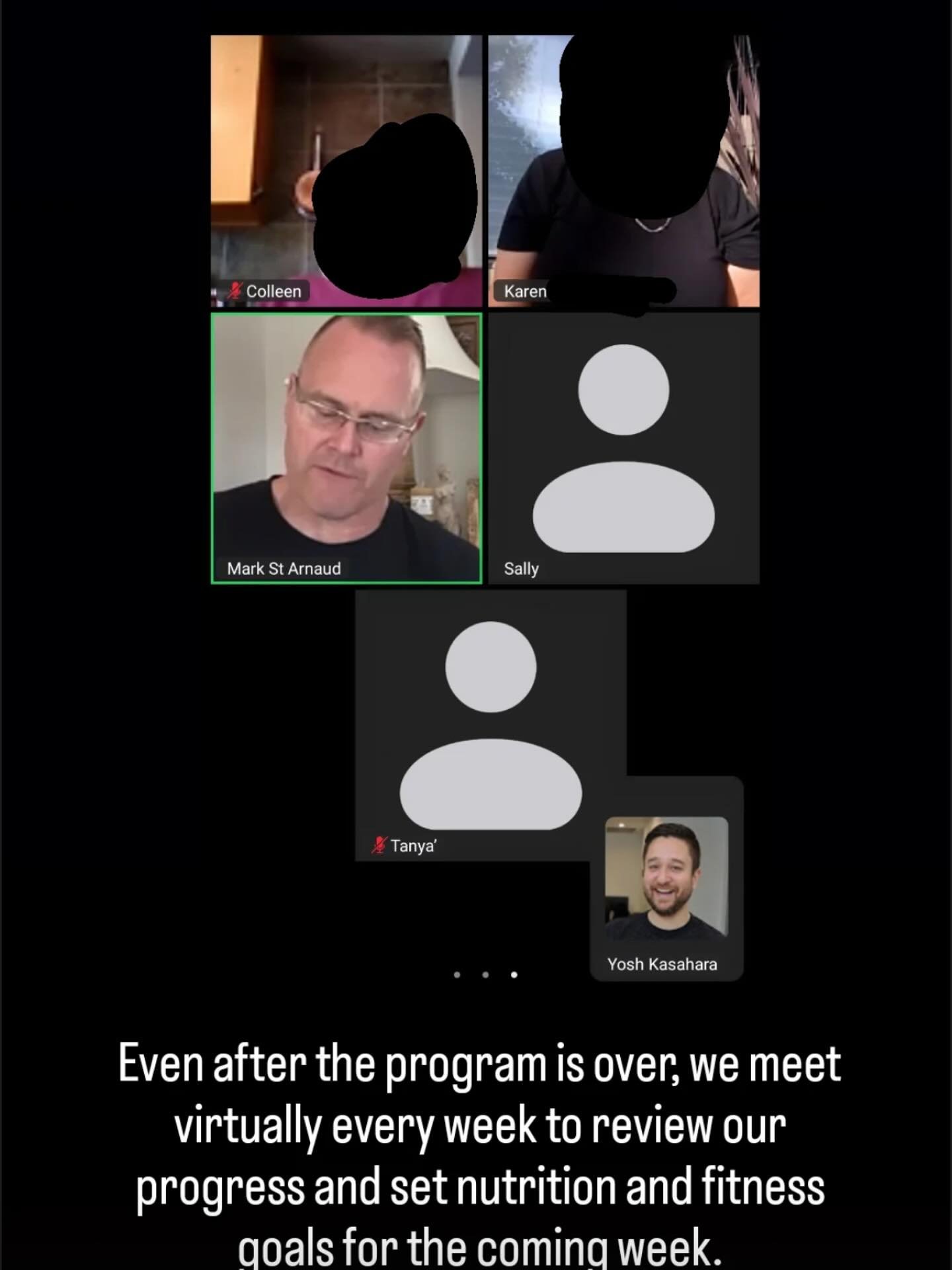 🙋🏻&zwj;♀️Whether you&rsquo;re Fitin10 challenge member or part of our family group, we meet every week to discuss how everyone&rsquo;s week went and how to best navigate life so that you don&rsquo;t derail from your goal(s). 

🗓️Join us for our ne