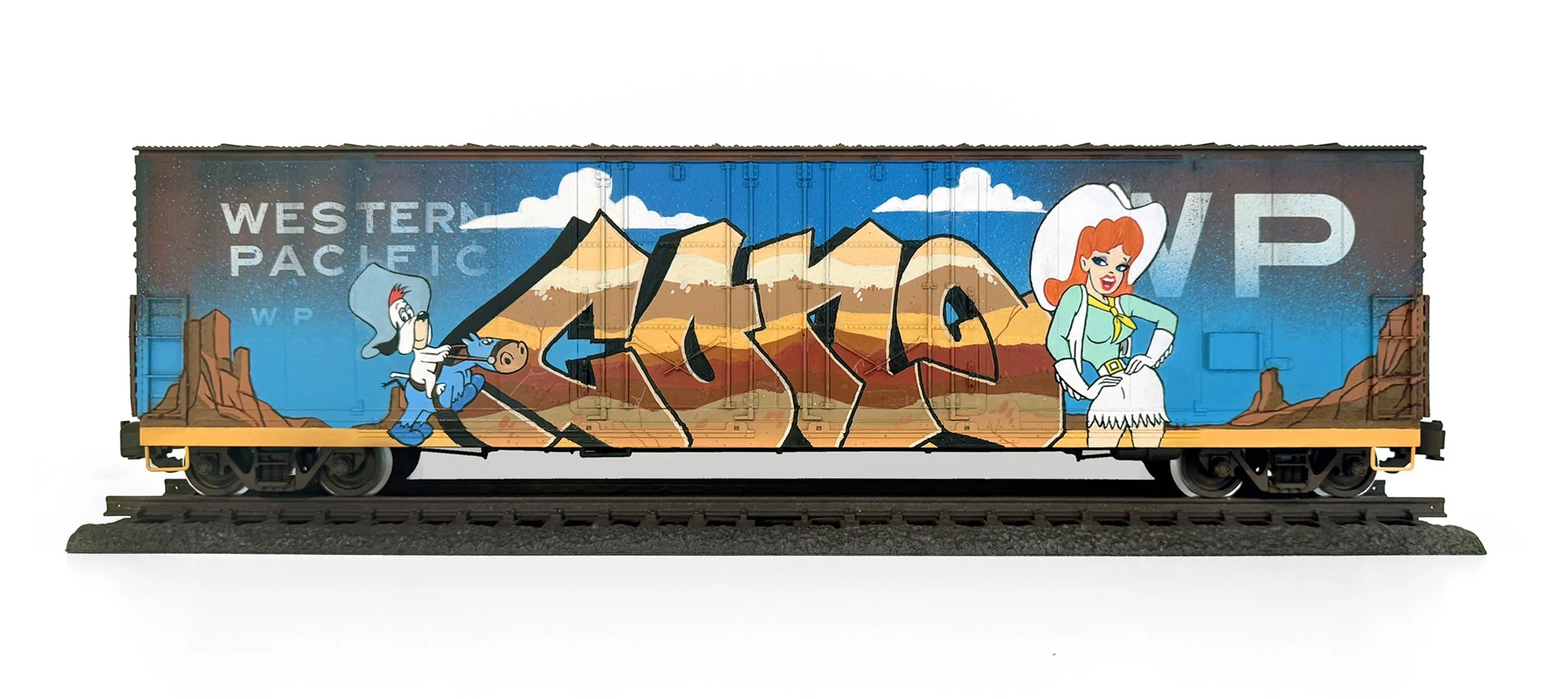 WP #13
7 x 24 x 5 in (17.78 x 60.96 x 12.7 cm)
Spray paint, paint marker, acrylic
2025