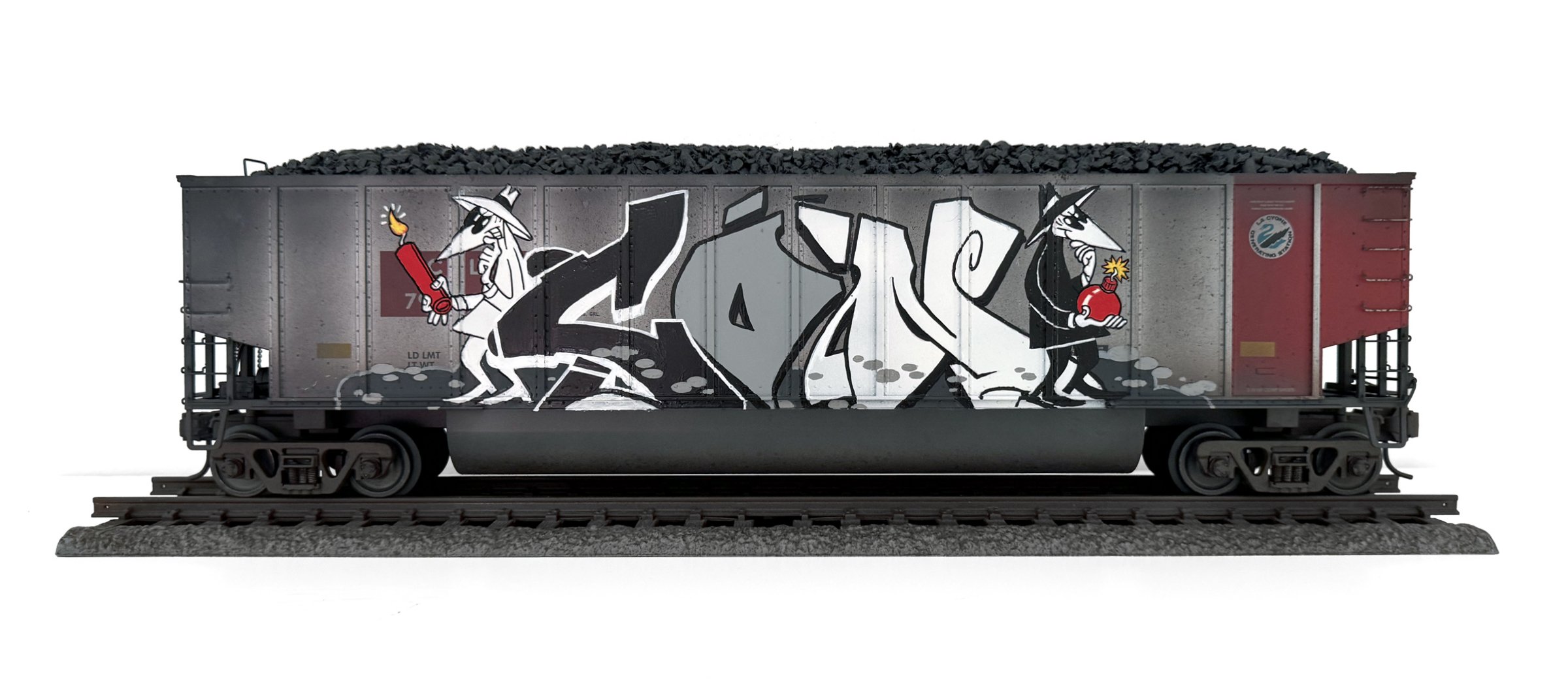 KCLX
7 x 22 x 5 in (17.78 x 55.88 x 12.7 cm)
Spray paint, paint marker, acrylic
2026