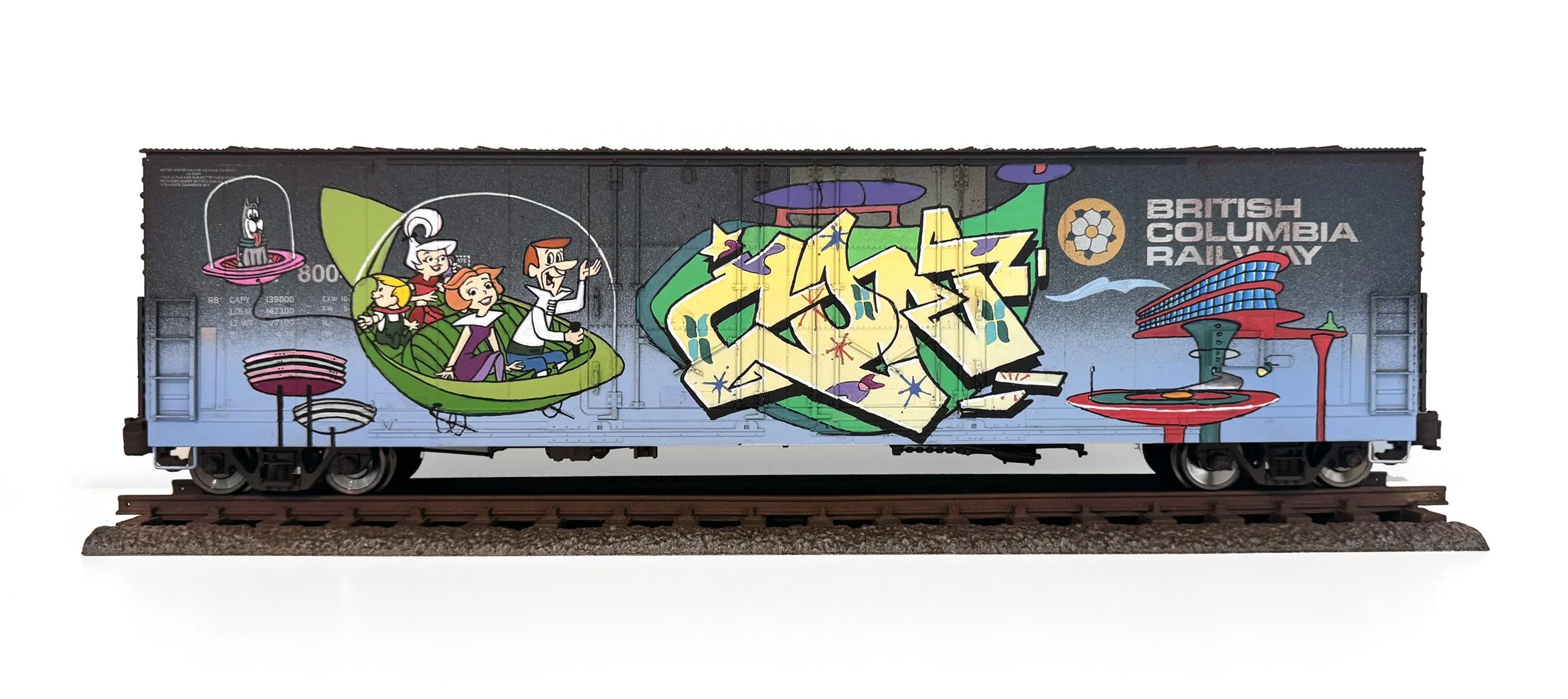 BCIT #11
7 x 24 x 5 in (17.78 x 60.96 x 12.7 cm)
Spray paint, paint marker, acrylic
2024