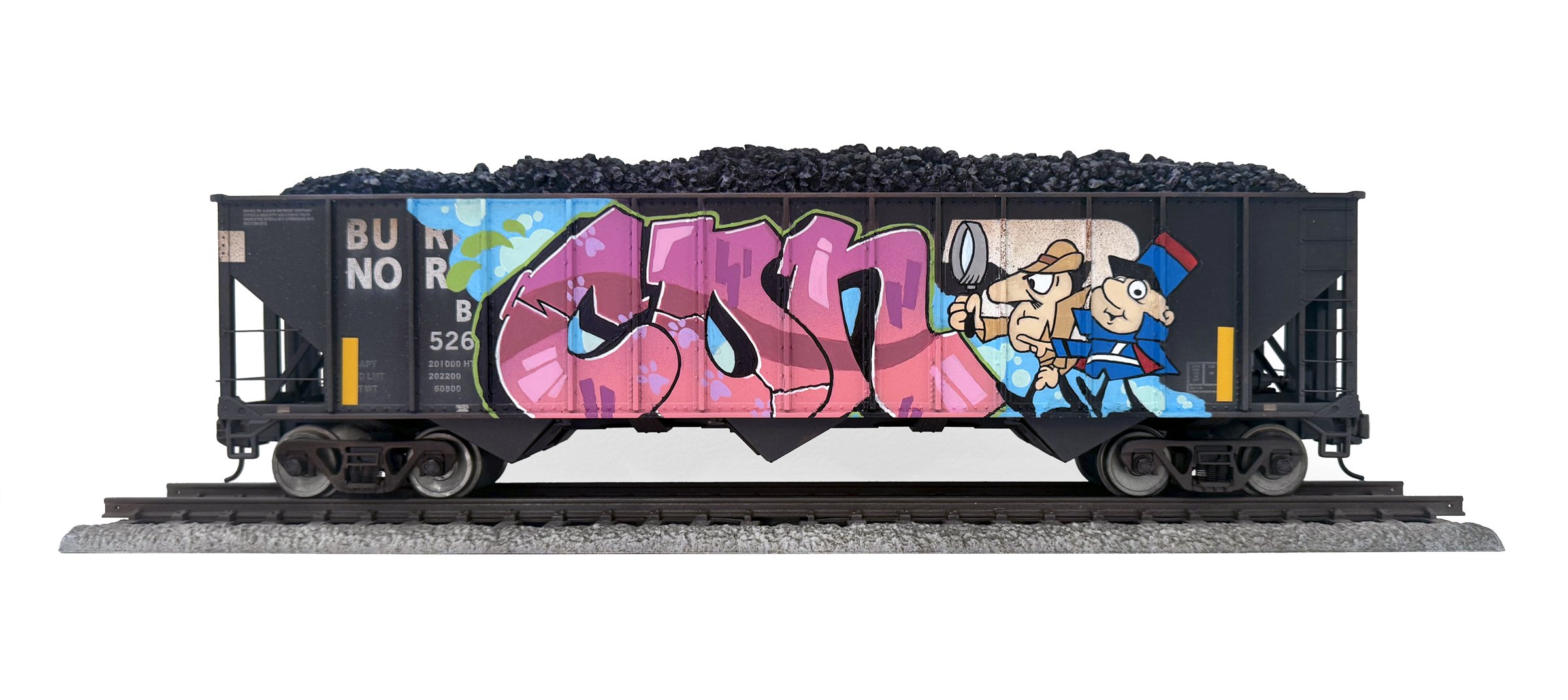 BN #12
7 x 19 x 5 in (17.8 x 48.3 x 12.7 cm)
Spray paint, paint marker, acrylic
2026
