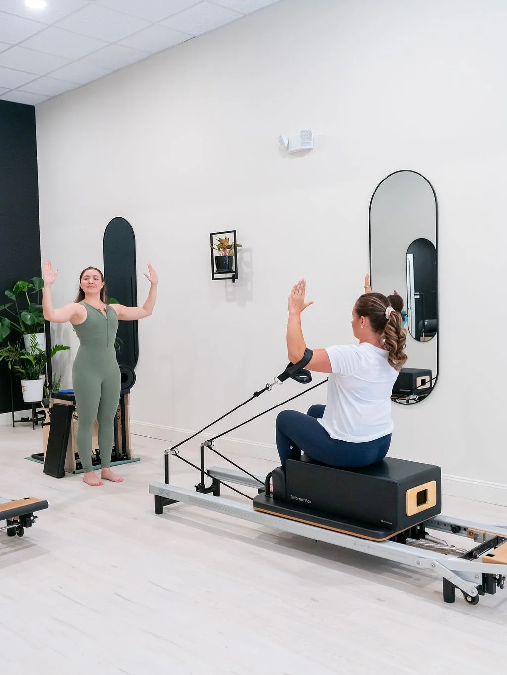Group pilates reformer class in Seymour CT