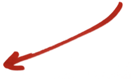 Red upward trending arrow graph indicating growth or increase