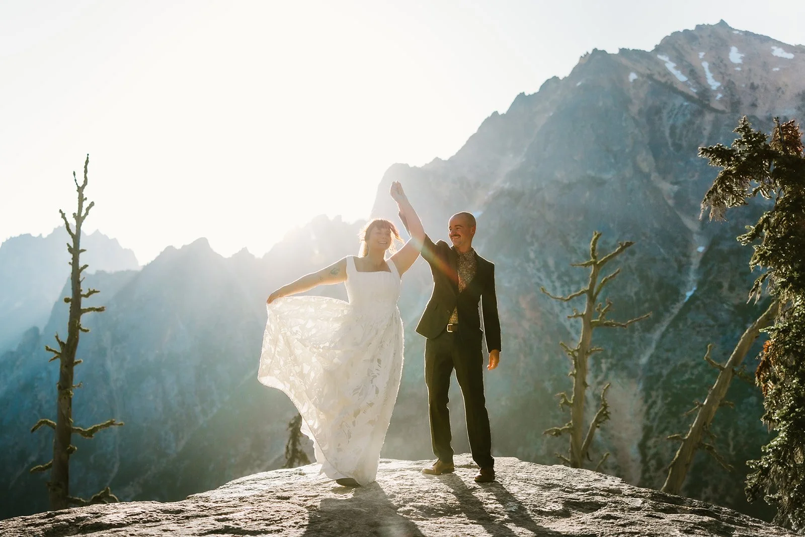 Sunrise Elopement in the North Cascades | Rachel + Brad