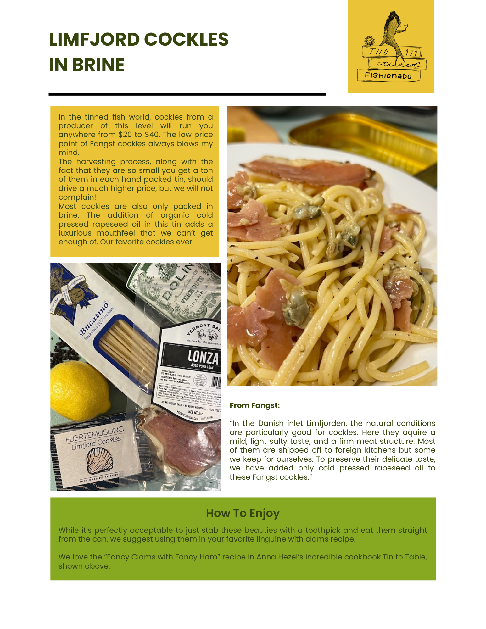 Tinned Fishionado April Subscription Box