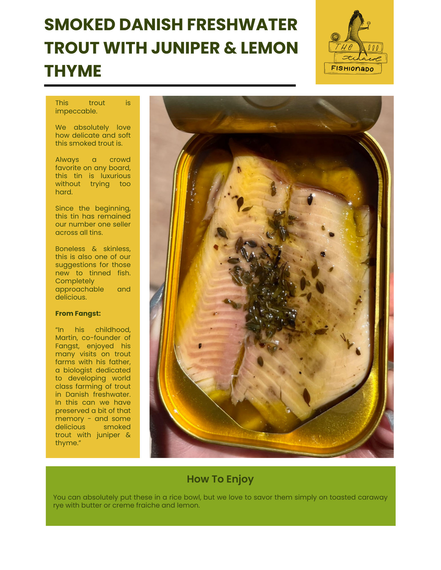 Tinned Fishionado April Subscription Box