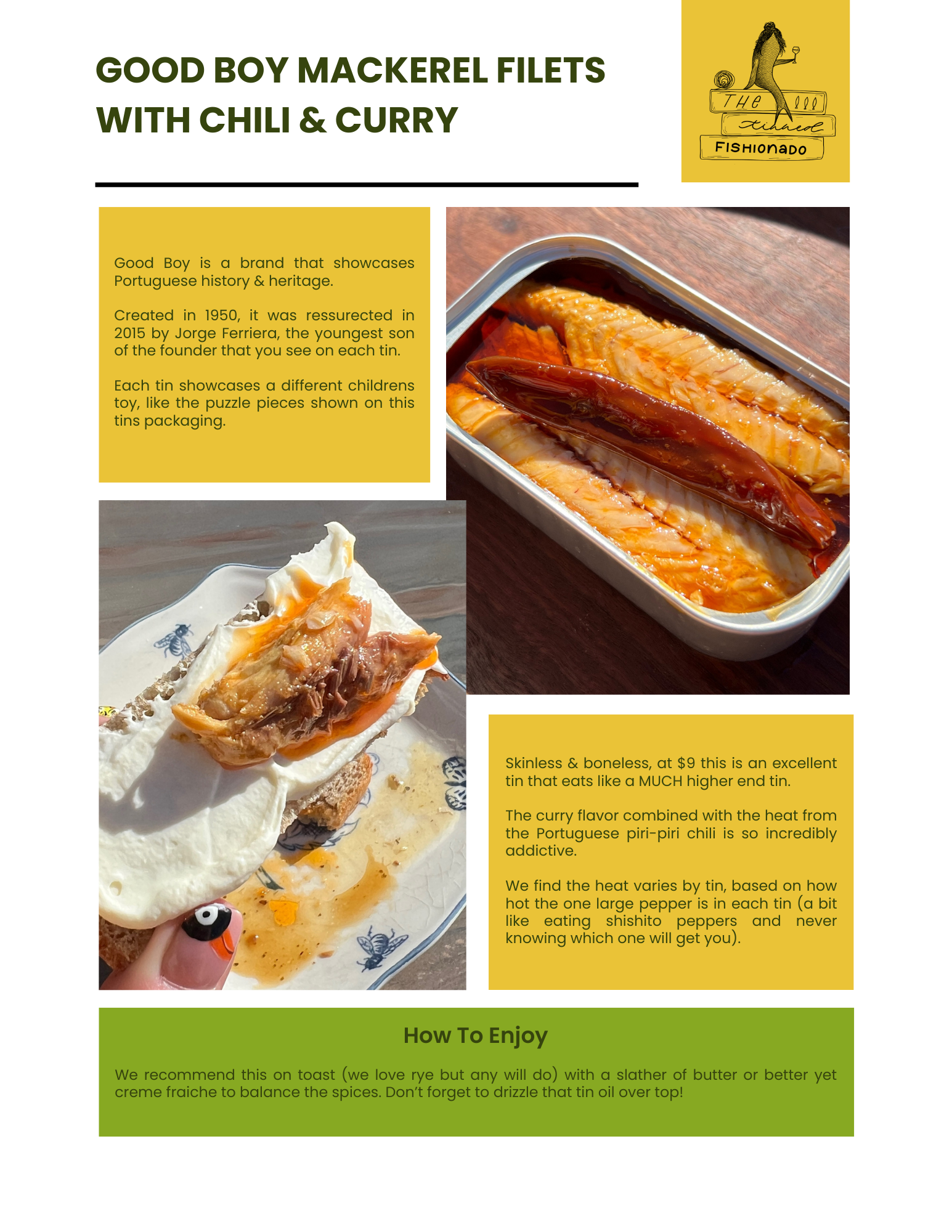 Tinned Fishionado May Subscription Box