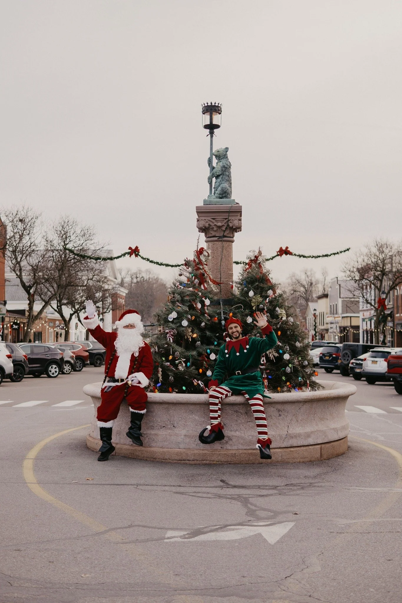 Caught Santa and our town elf doing some very important &lsquo;quality control&rsquo; at our Main Street shops&hellip;
(We think they just wanted cookies.) 🍪😉

We can&rsquo;t wait to see all this magic in person with you tomorrow&mdash; Hometown Ho