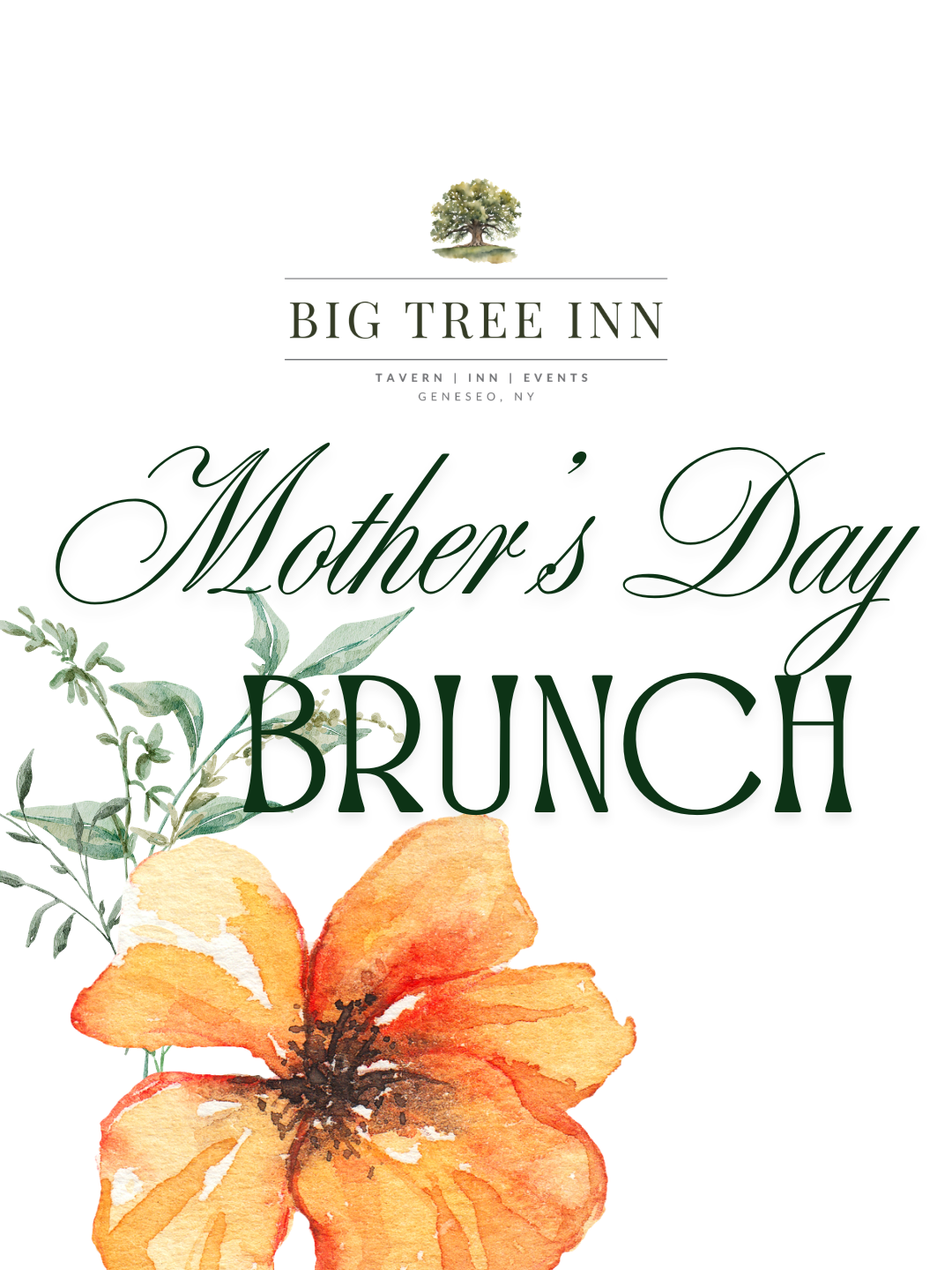 Mother’s Day Brunch at the Big Tree Inn