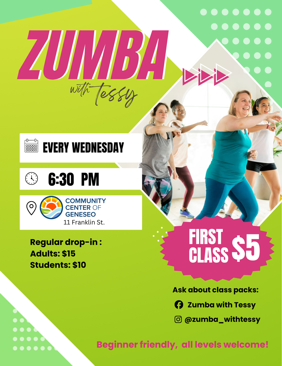 Zumba at CCG