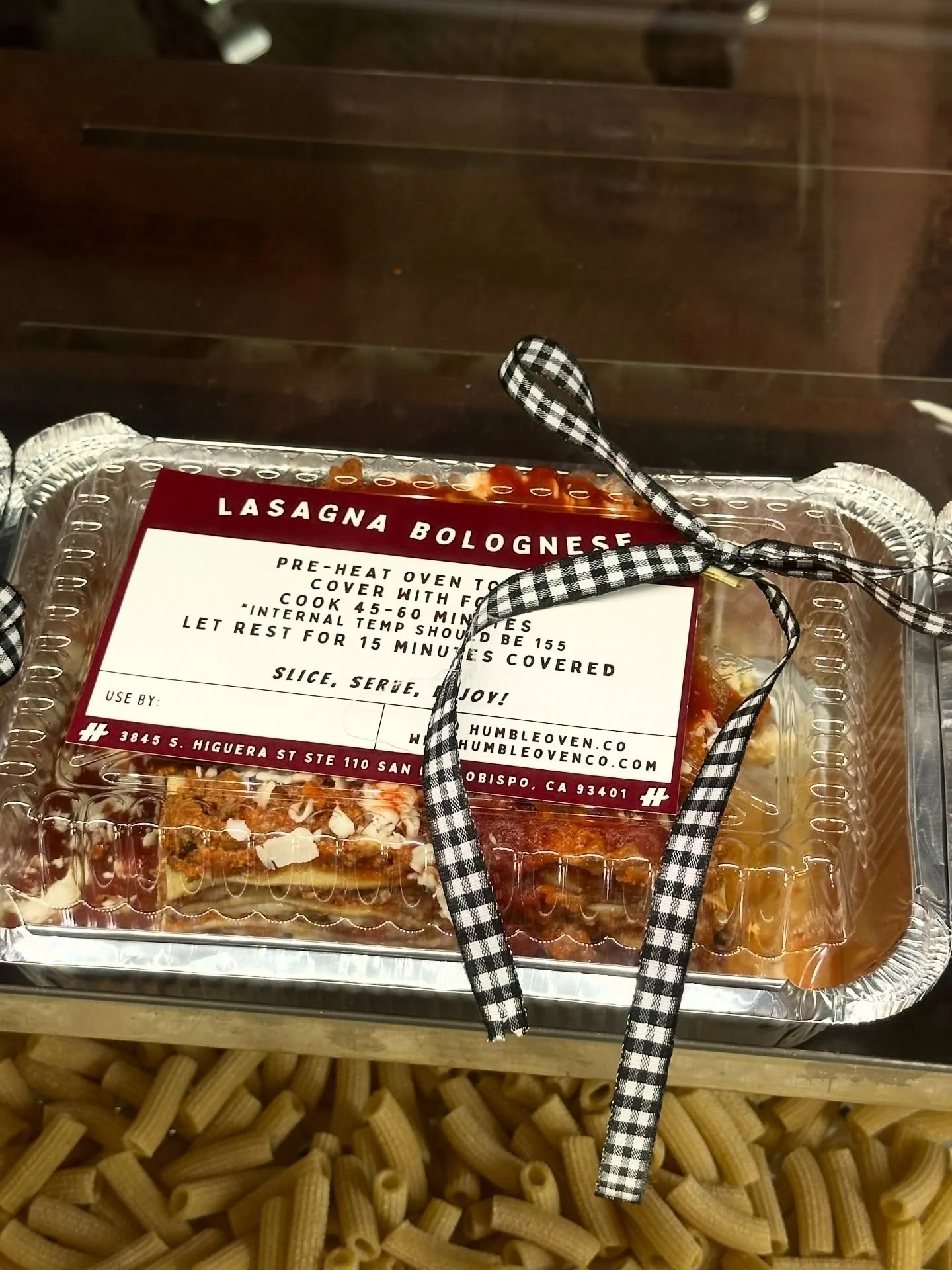 our Christmas gift to you: lasagna has made a cozy come back!! limited quantities! don&rsquo;t say we didn&rsquo;t warn you!!
