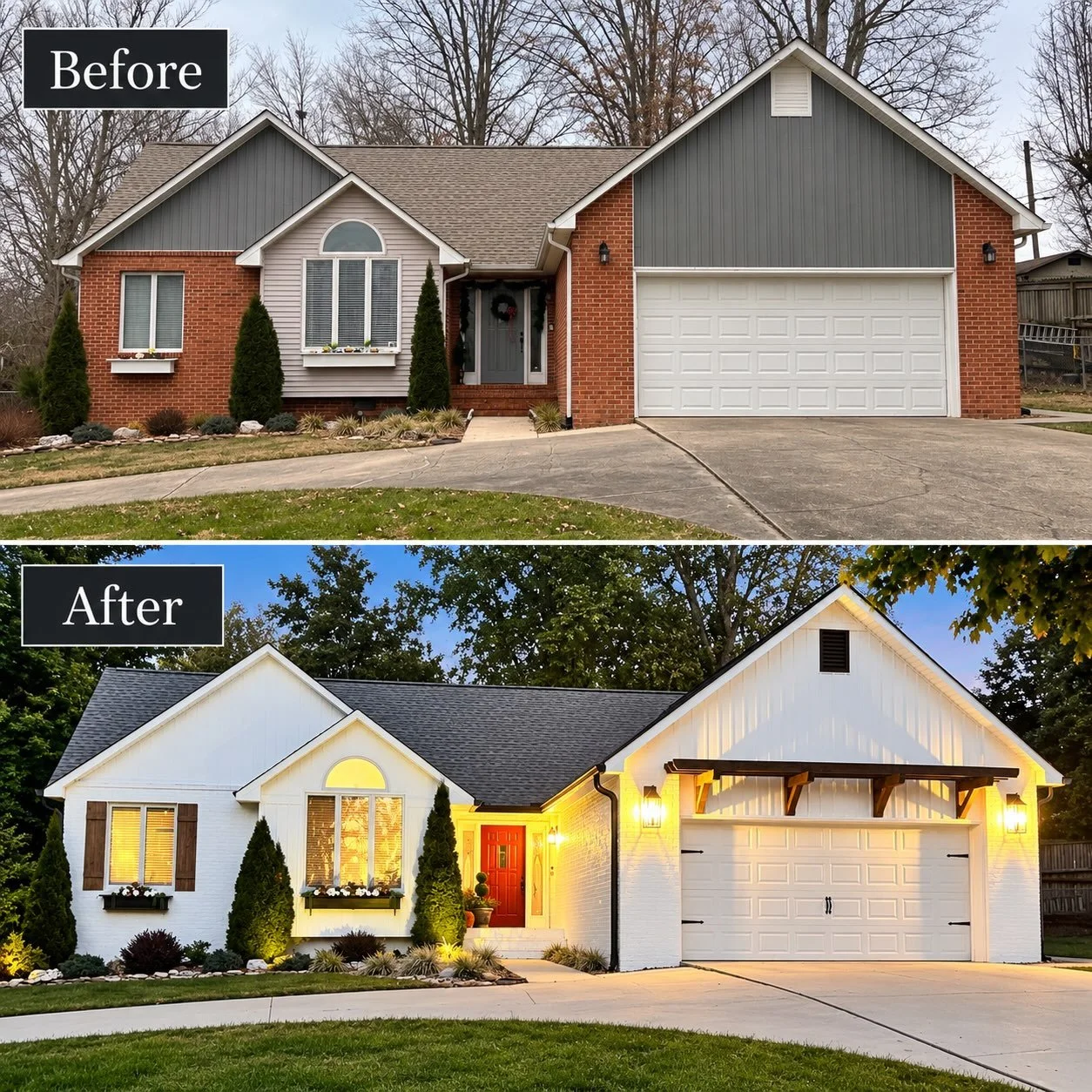 ▪️Total Transformation▪️
A fresh exterior can completely change the look of a home. And working with a client who was open to our ideas while knowing what they wanted was the icing on the cake. 🤩
Exterior remodeling is part of what we do. If your ho