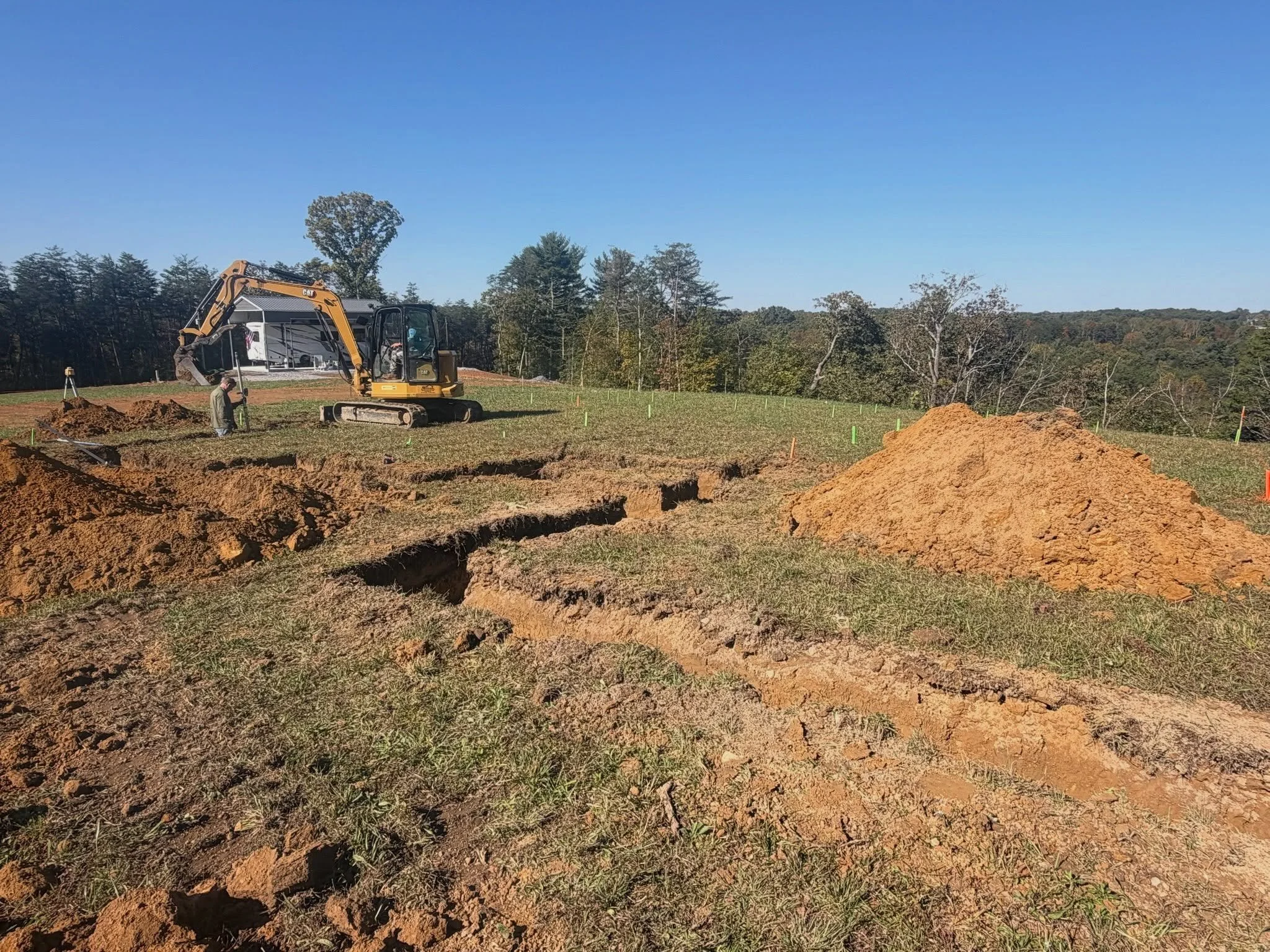 ▪️Jobsite Update▪️
Dirt is moving, footers are being dug, and this custom home is underway!
#theoverlook #newagehomesco