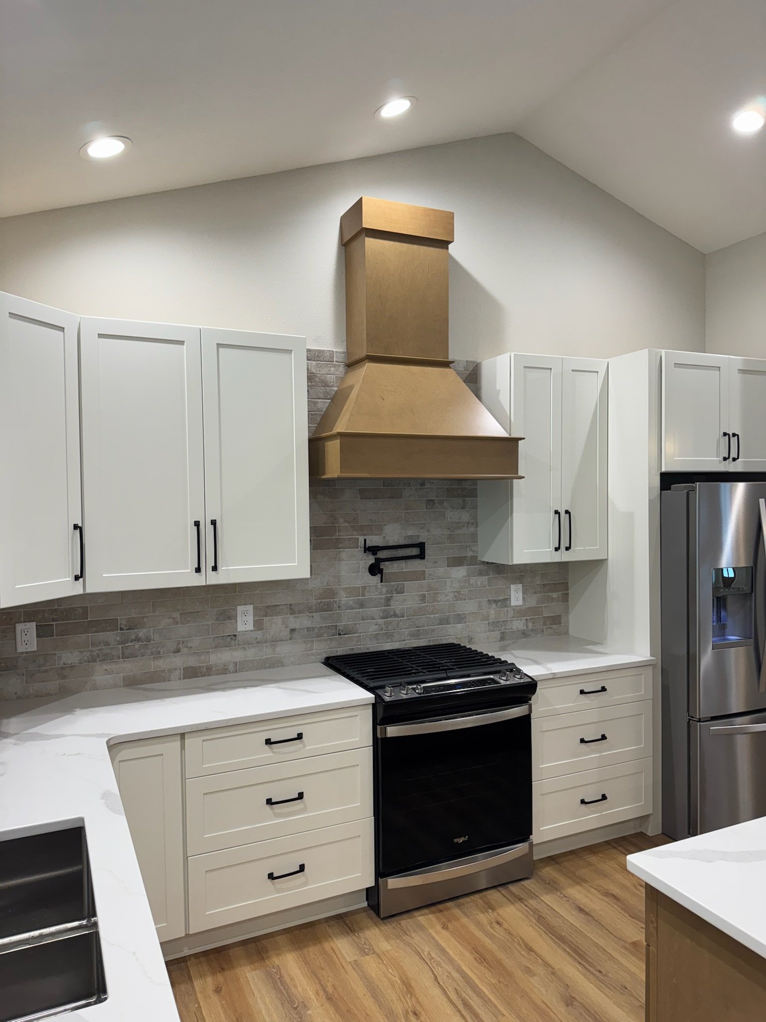 Transitional Farmhouse Kitchen Remodel by New Age Homes Co. project photo