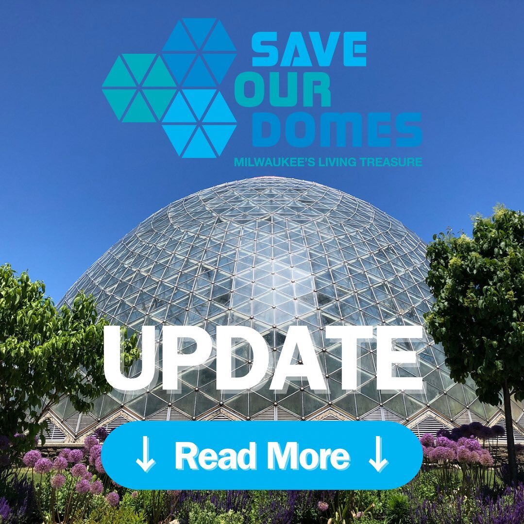 We&rsquo;re sharing an important recent update related to the future of the domes from the Friends of the Domes @milwaukeedomes ! See details below -

Friends of the Domes has advanced a vision for The Domes&rsquo; future that has been unanimously ap
