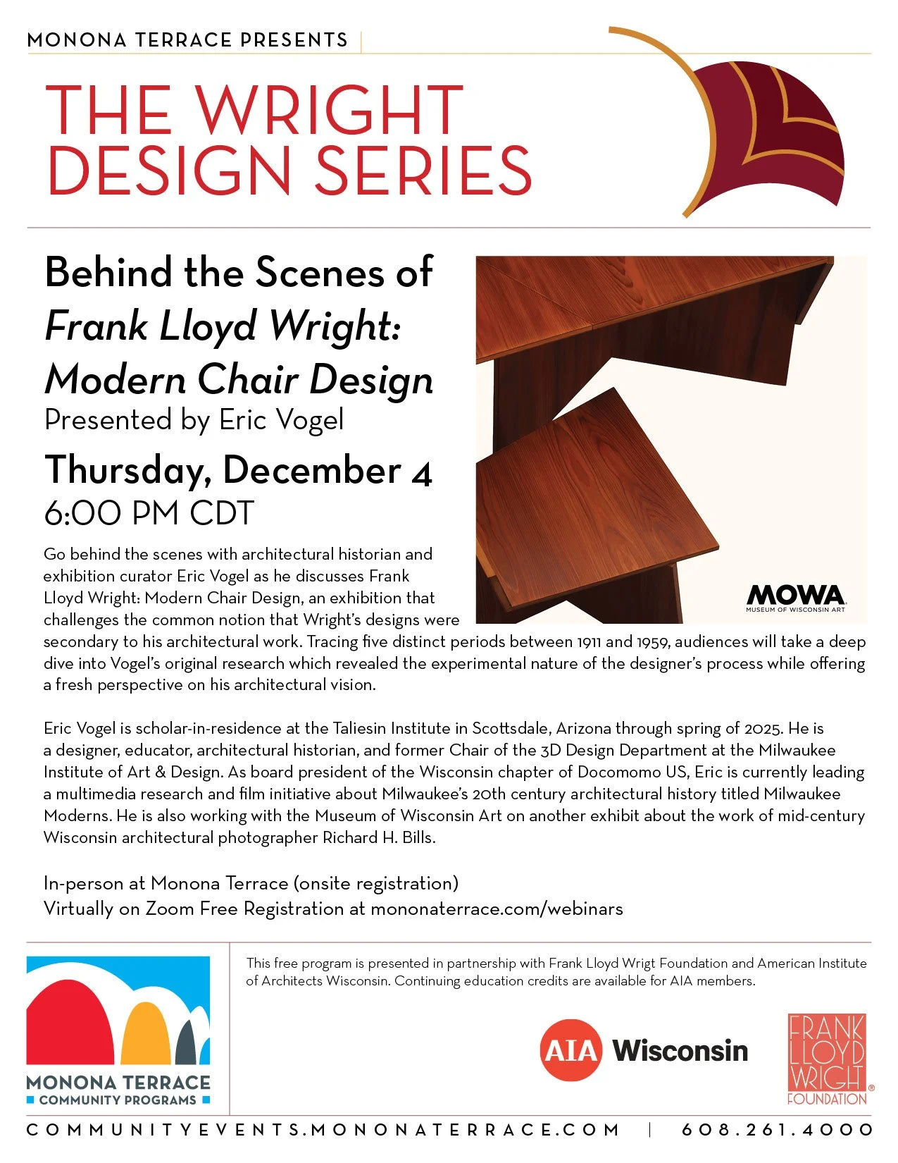 Behind the Scenes of Frank Lloyd Wright: Modern Chair Design