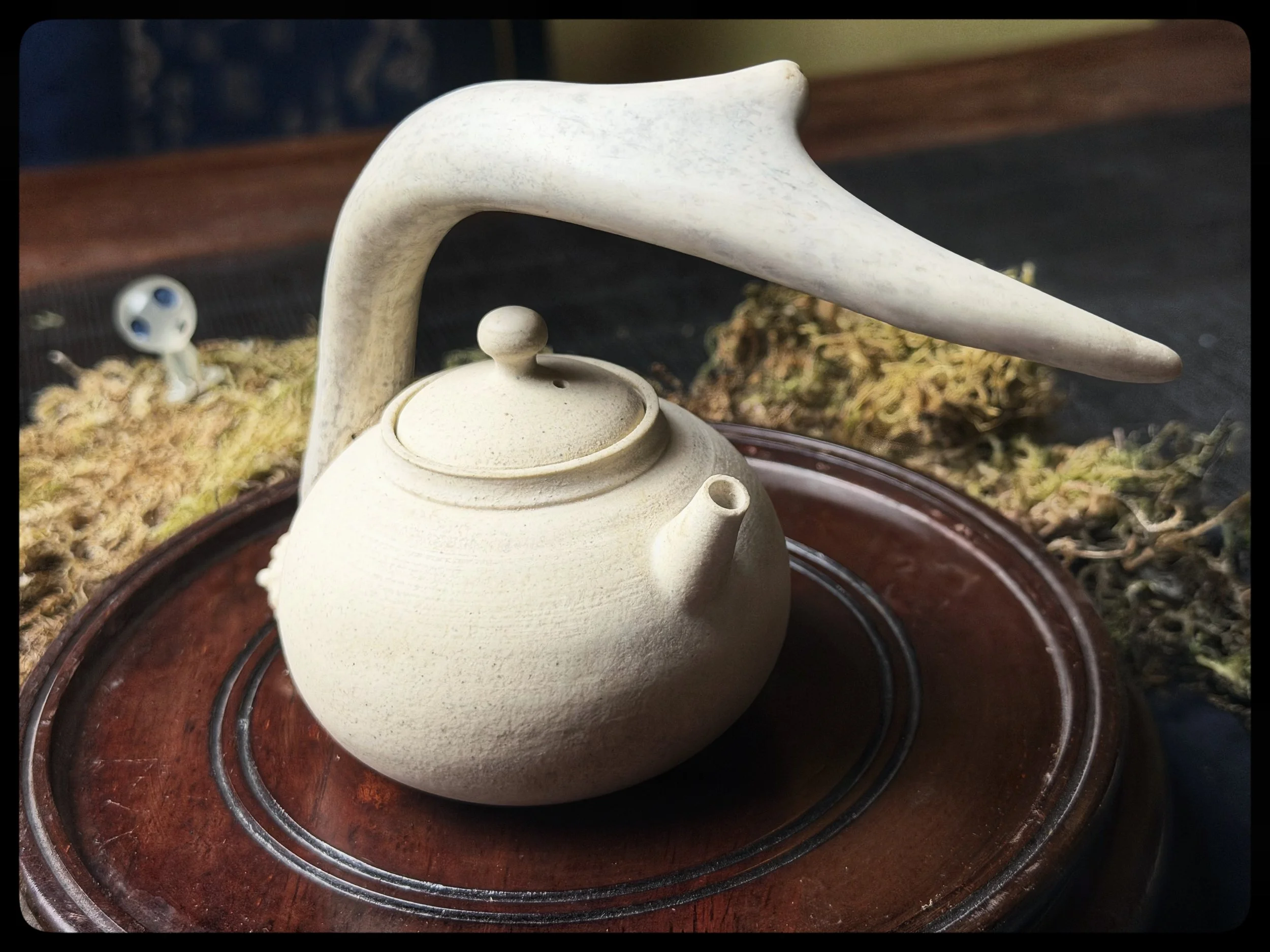 “The Stag” Antler Handle Teapot