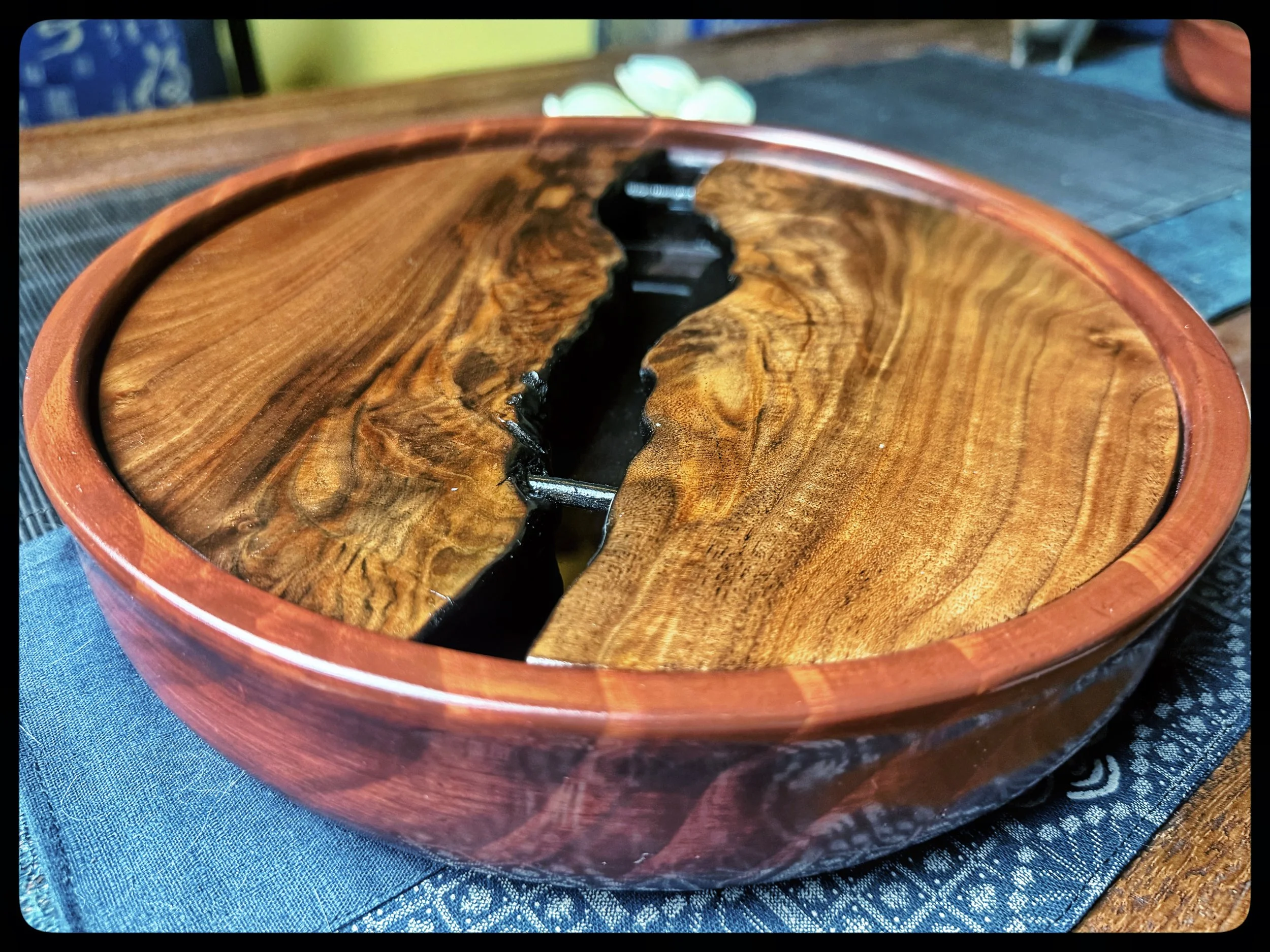 “Black Gold” Redwood Tea Tray B