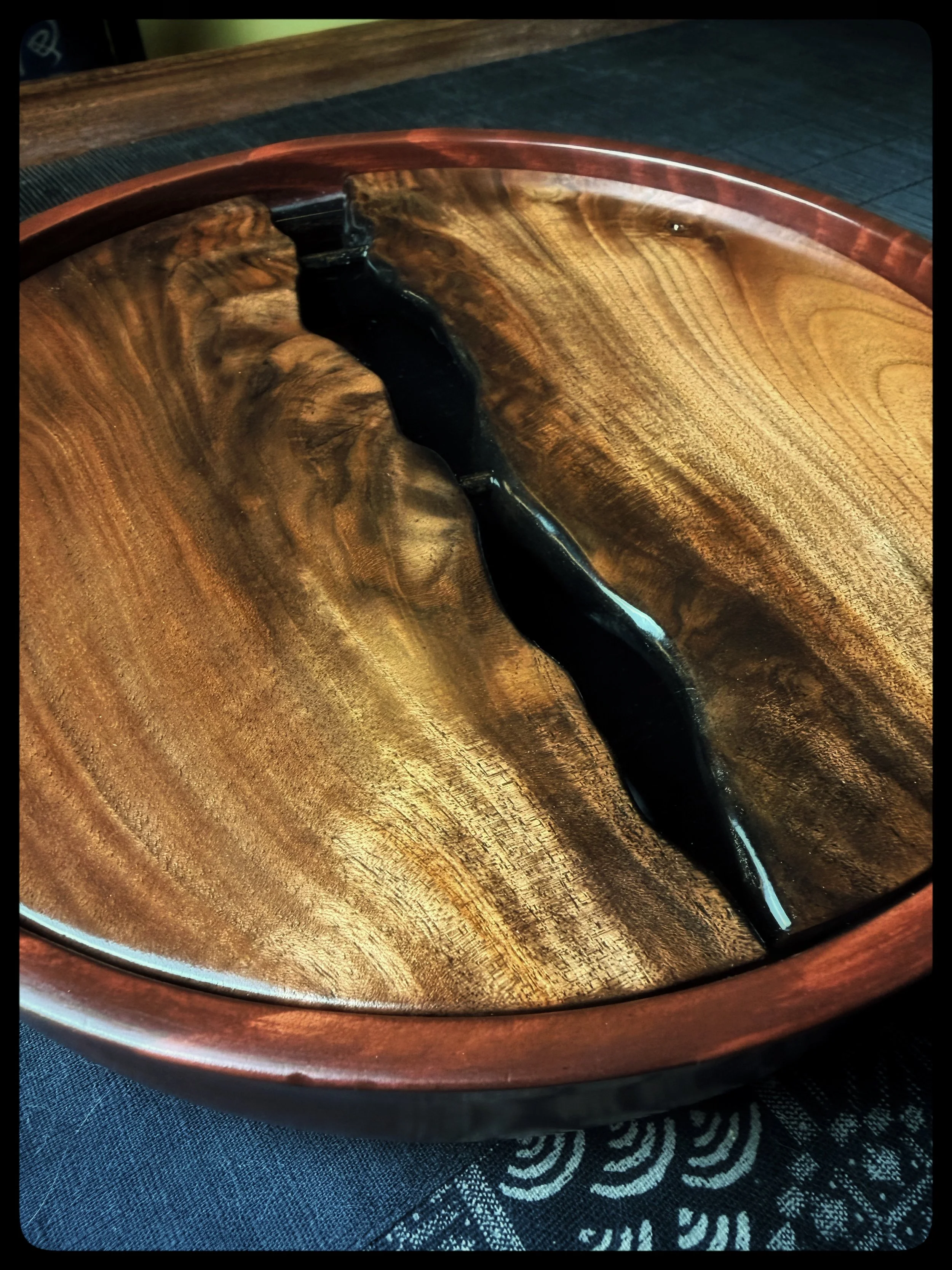 “Flow” Redwood Tea Tray C