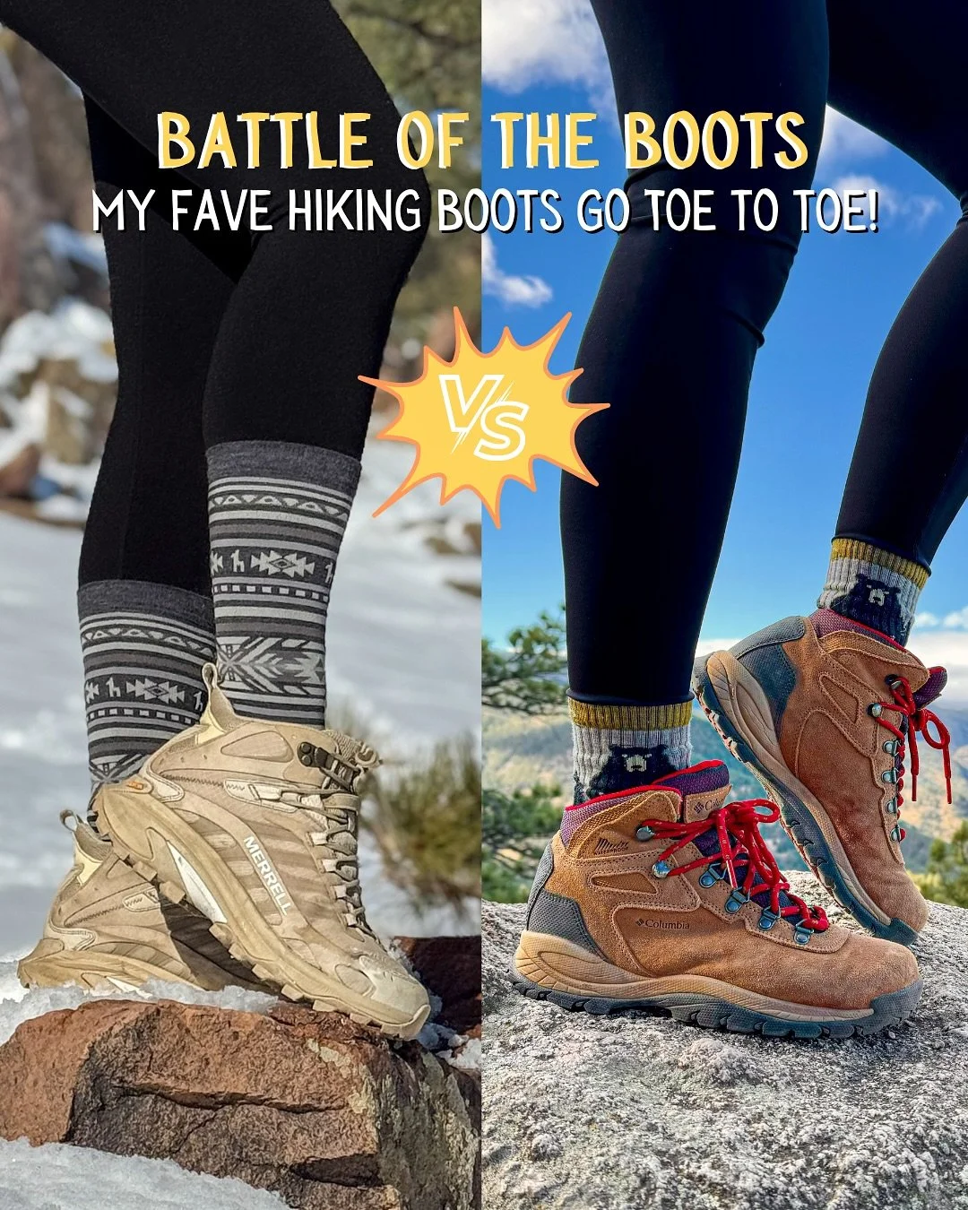 I’ve been hiking in two different pairs of boots for years! Through mud, storms, anxiety meltdowns, and at least 1 existential crisis…
Both are lightweight, waterproof, and so comfy out of the box… but which one actually wins the