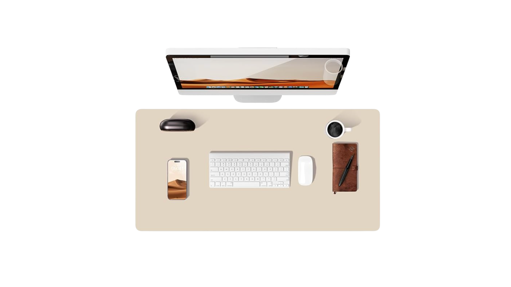 PU Leather Desk Pad Protector