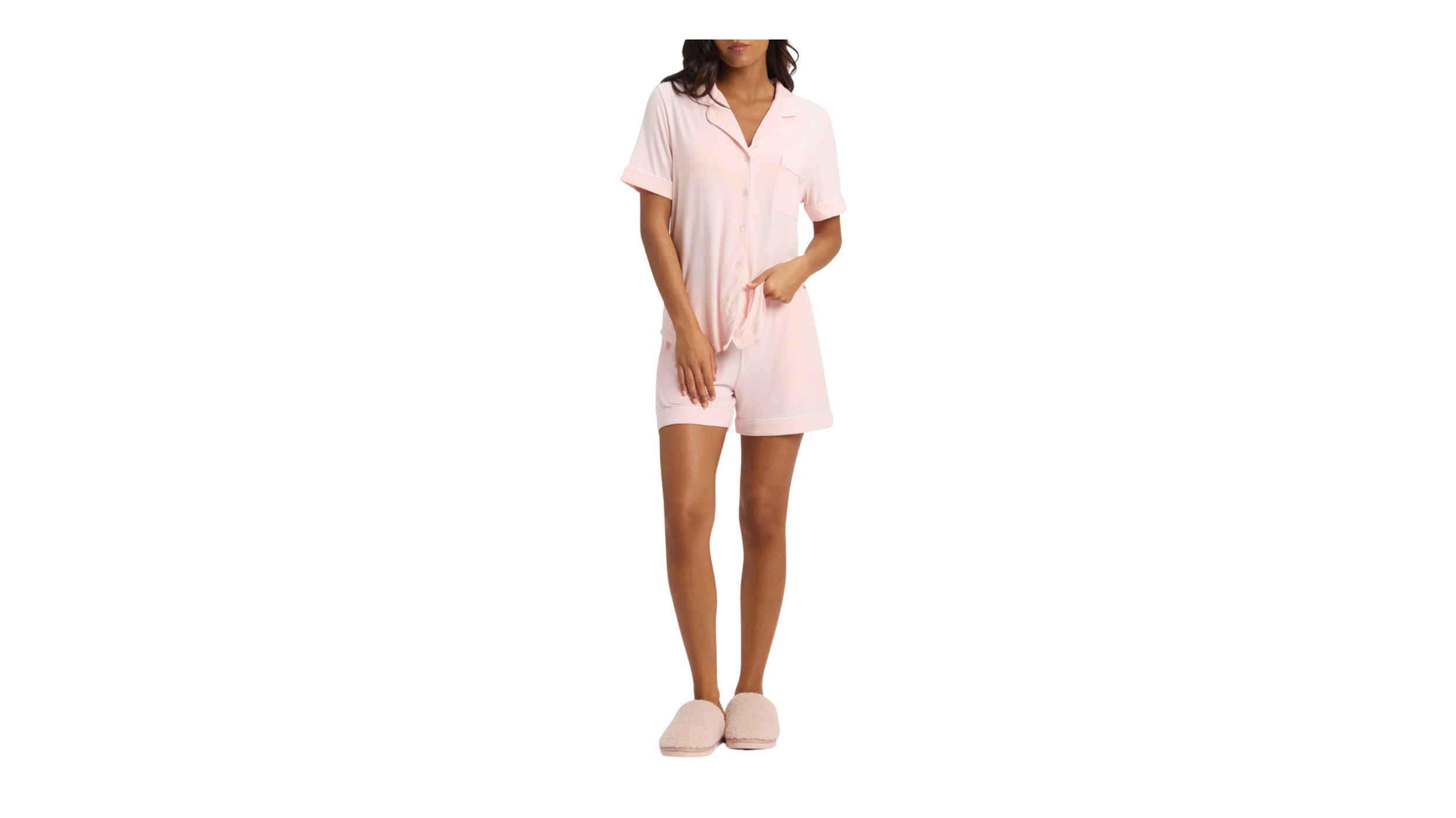 Women's Bamboo Stretch-Knit Short Sleeve Pajama Set