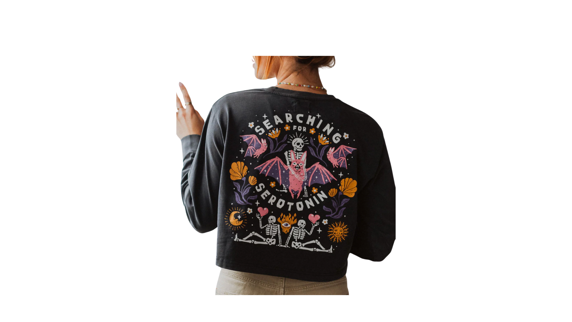 Octopied Mind Searching for Seratonin Long Sleeve