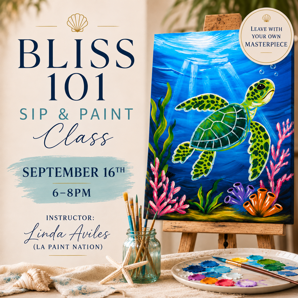 Paint & Sip with LA Paint Nation's Linda Aviles