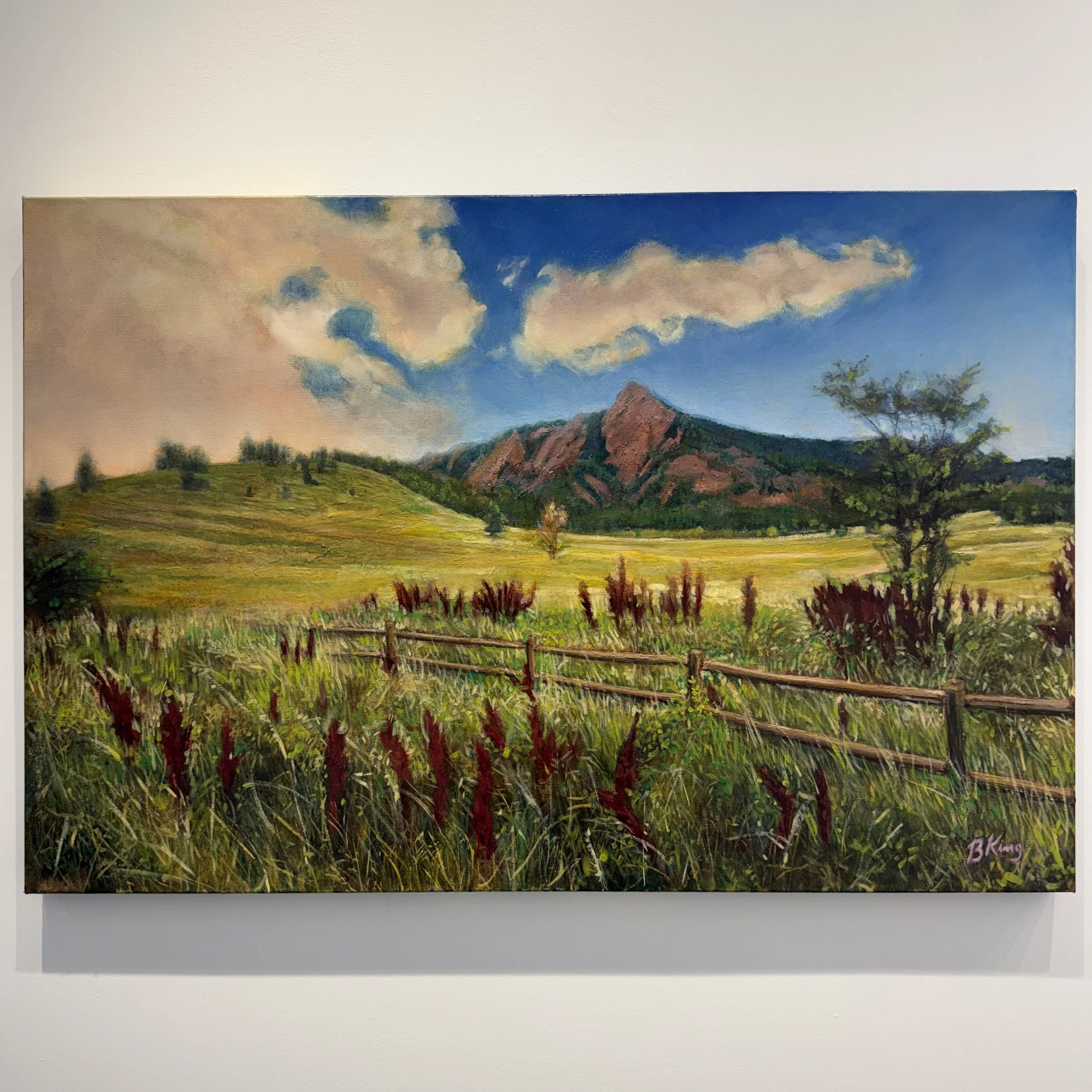 "View of the Flatirons from Chautaqua" by Brian King