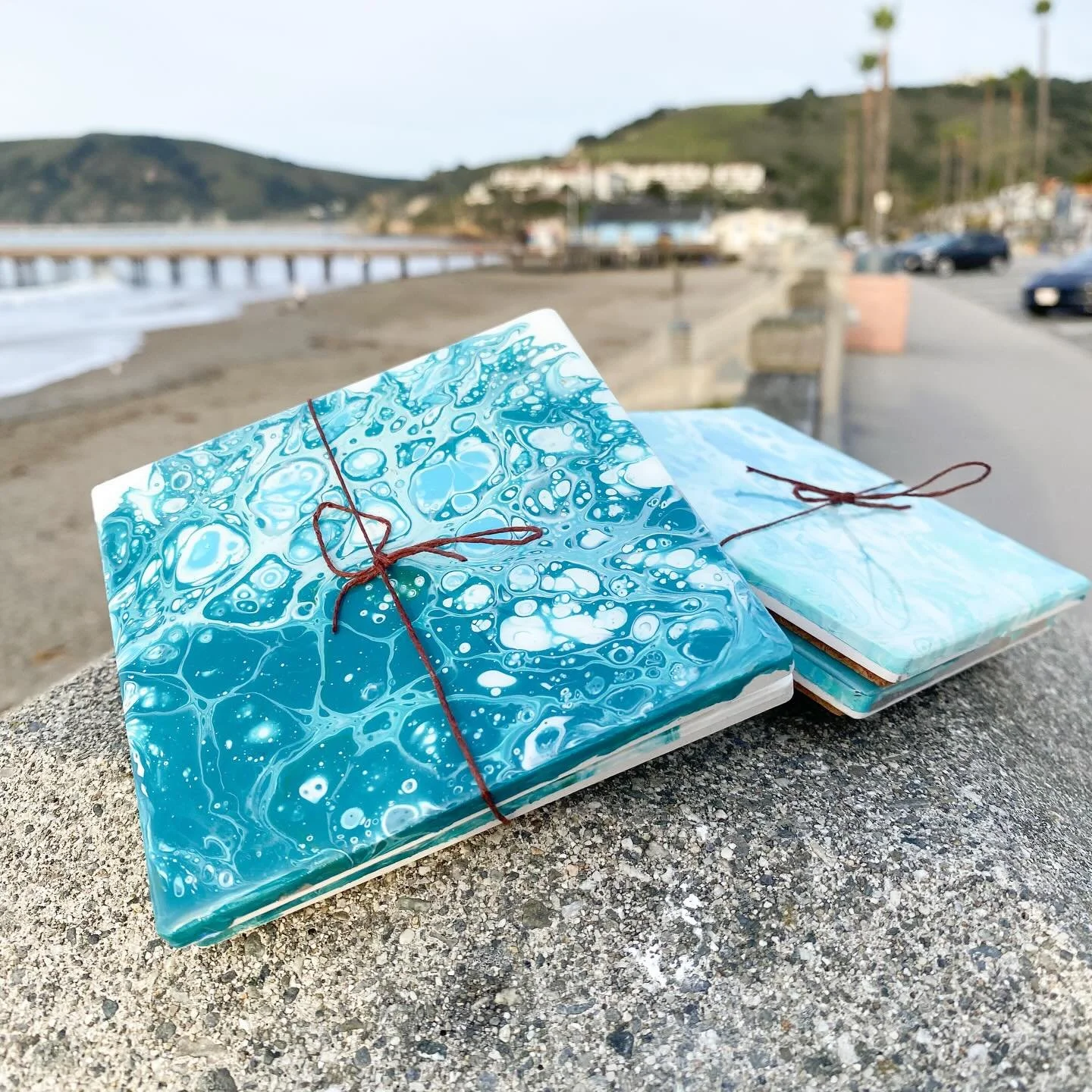 New batch of coasters!
#resin #resinart #acrylicpour #coastal #coasters