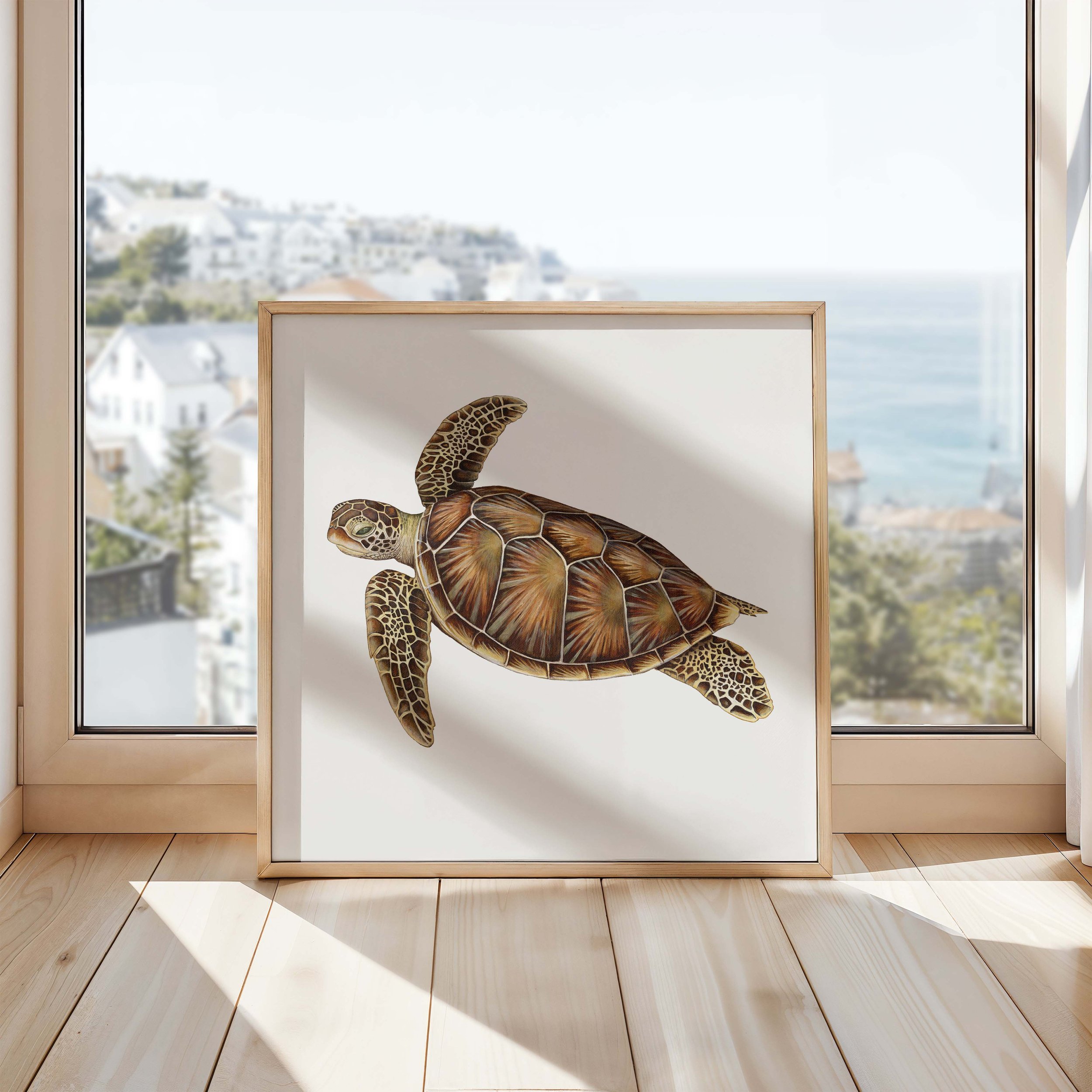 Juvenile Green Sea Turtle Print