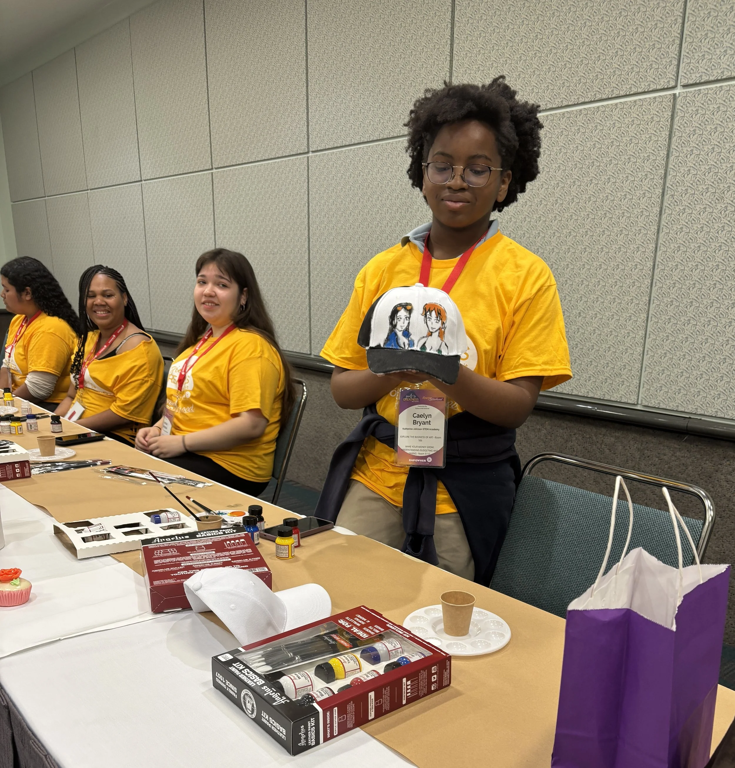 Girls to Greatness Annual Teen Summit, Business of Art Workshop.