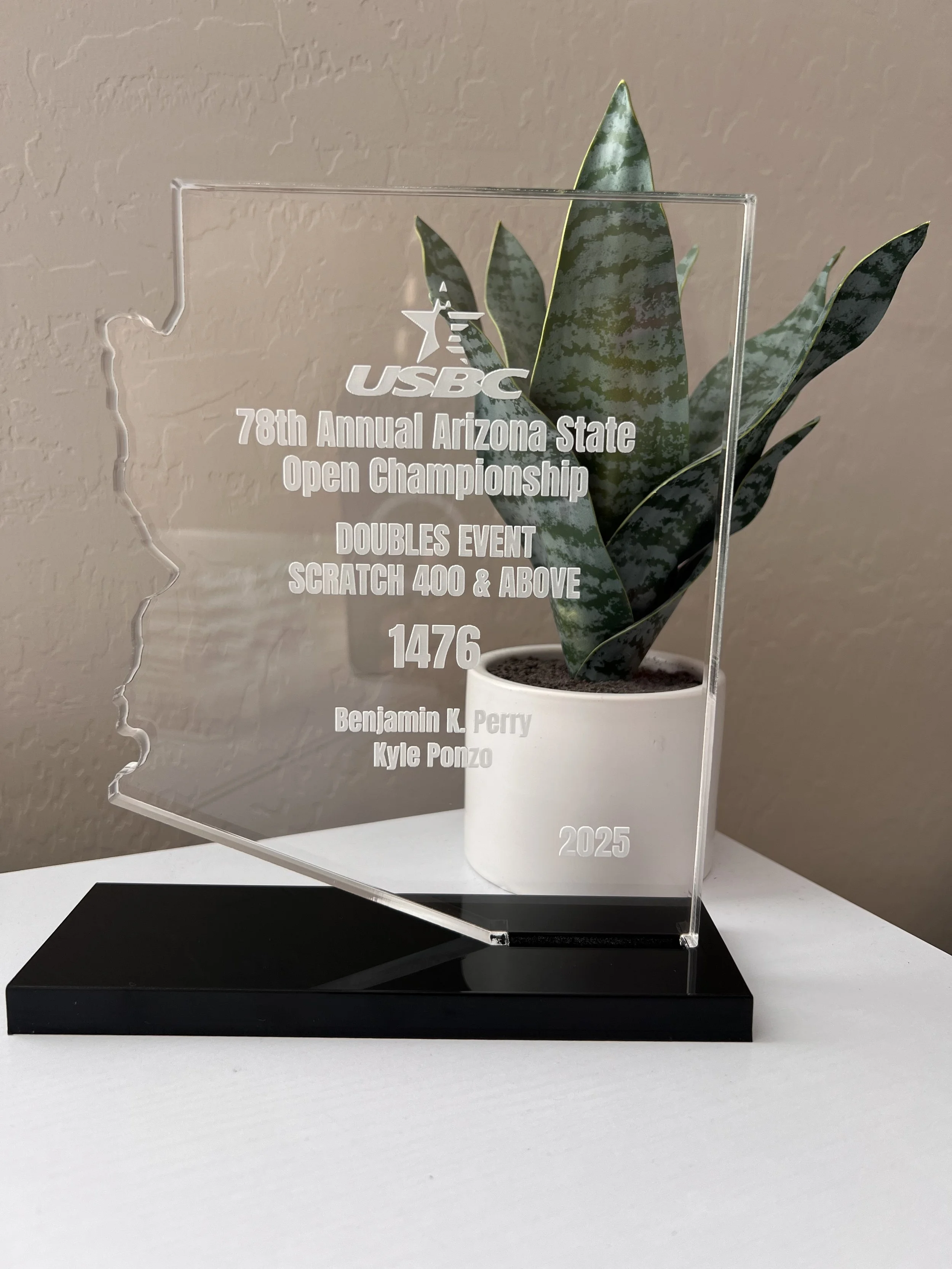 Custom 1/2" Acrylic Award
