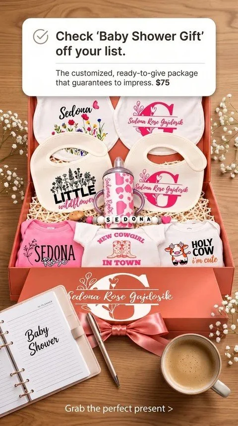 Welcome the newest member with a gift that lasts! 🎁✨ Personalize their first memories. Tap to discover the perfect keepsake! #NewbornMagic #NewbornGiftBox #CustomBabyEssentials #BabyShowerGifts #NewMomMustHaves