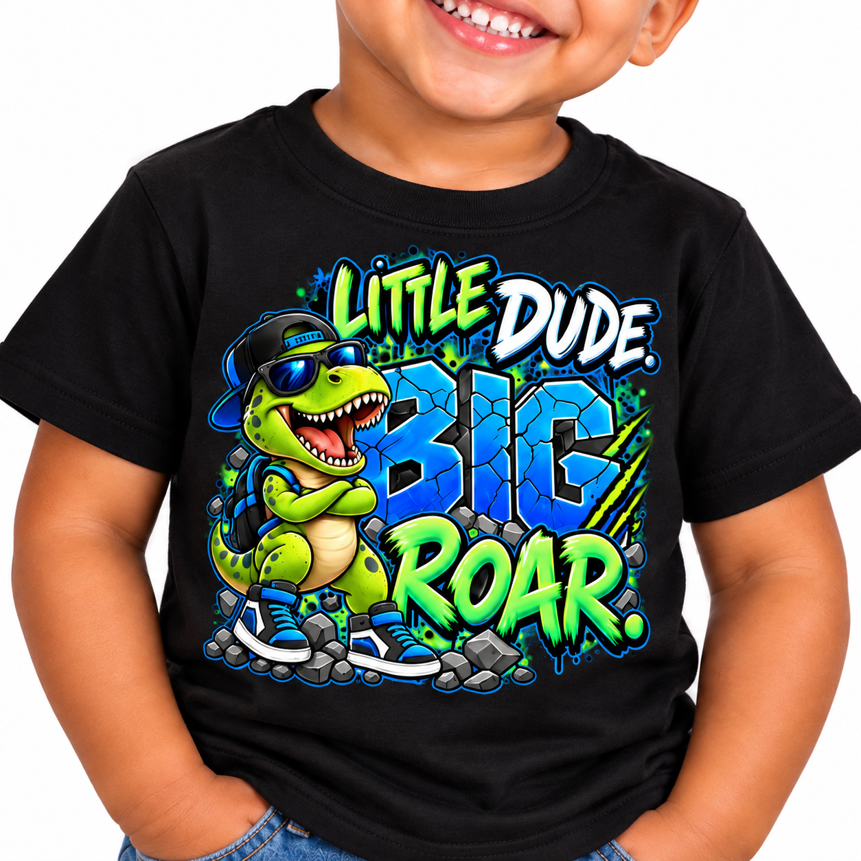 Little Dude Big Roar Closeup Mockup.png