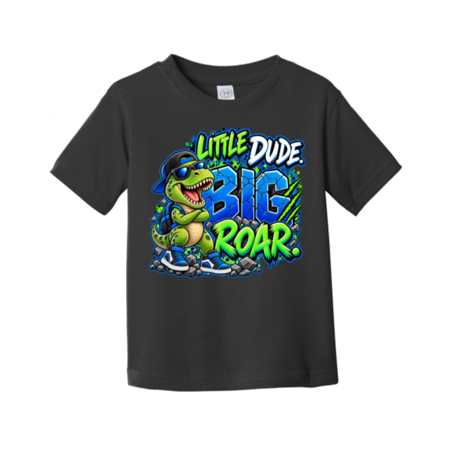 Little Dude Big Roar T-Shirt