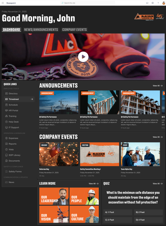 Building “The Source” – How McAlvain Turned SharePoint into a Real Home Base (and Where It’s Going Next)
