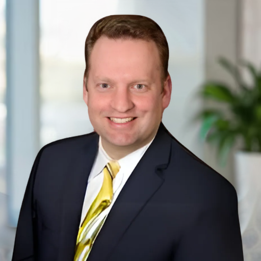 Businessman in suit with a blue background
