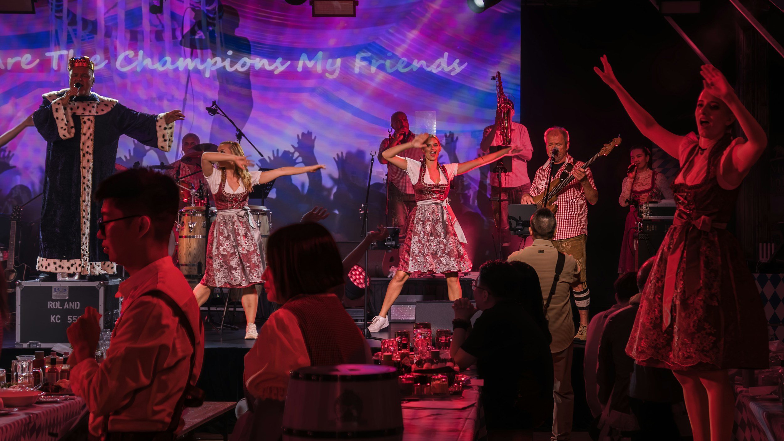 Curated live performers and stage entertainment arranged for private theme parties planned by Party Macau